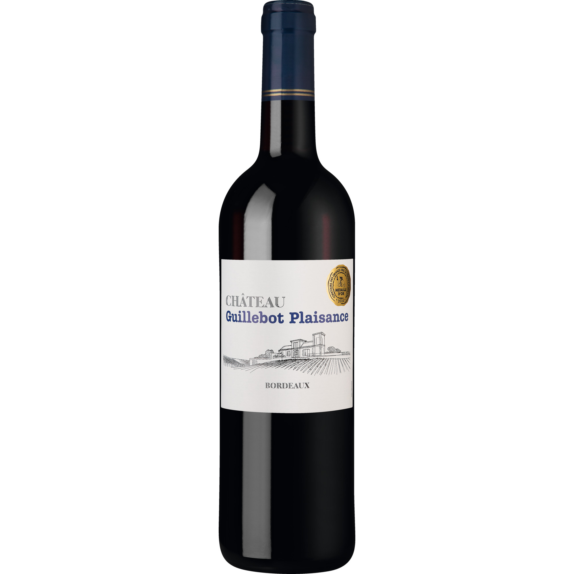 Château Guillebot Plaisance, Bordeaux AOP, Bordeaux, 2023, Rotwein