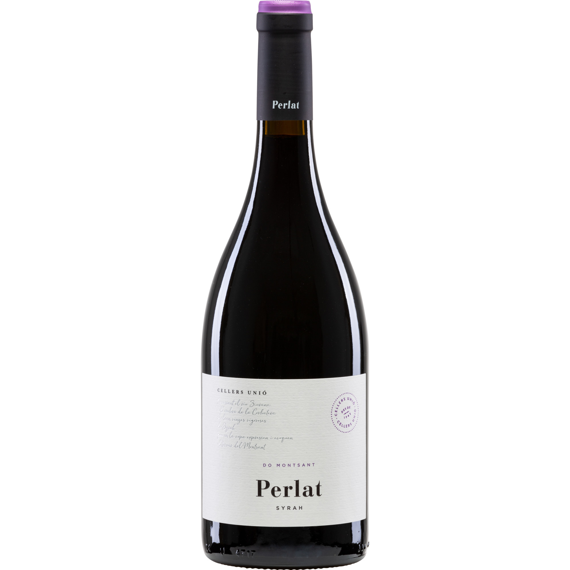 Cellers Unió Perlat Syrah, Montsant DO, Katalonien, 2022, Rotwein