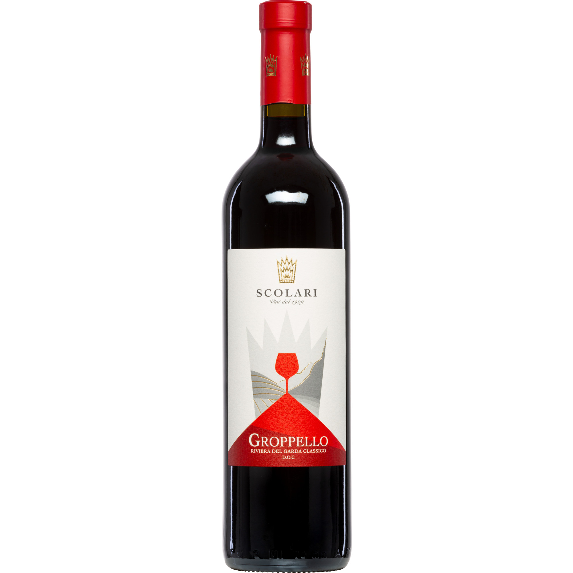 Image of Scolari Groppello Visual, Riviera del Garda Classico DOC, Lombardei, 2022, Rotwein