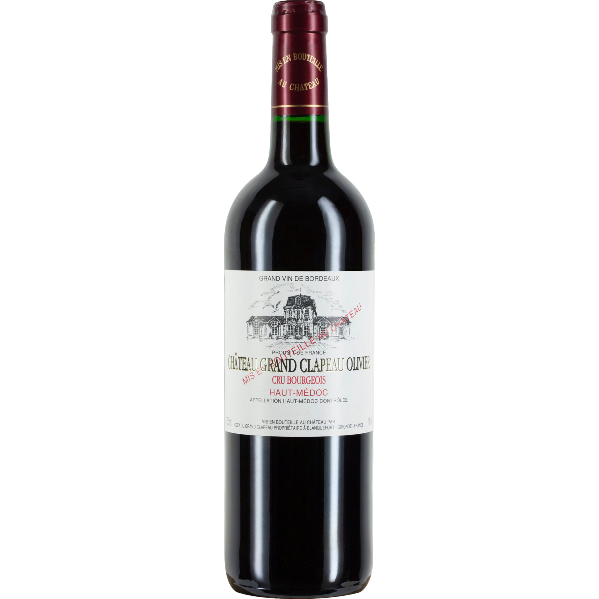 Château Grand Clapeau Olivier, Haut-Médoc AOP, Cru Bourgeois, Bordeaux, 2020, Rotwein