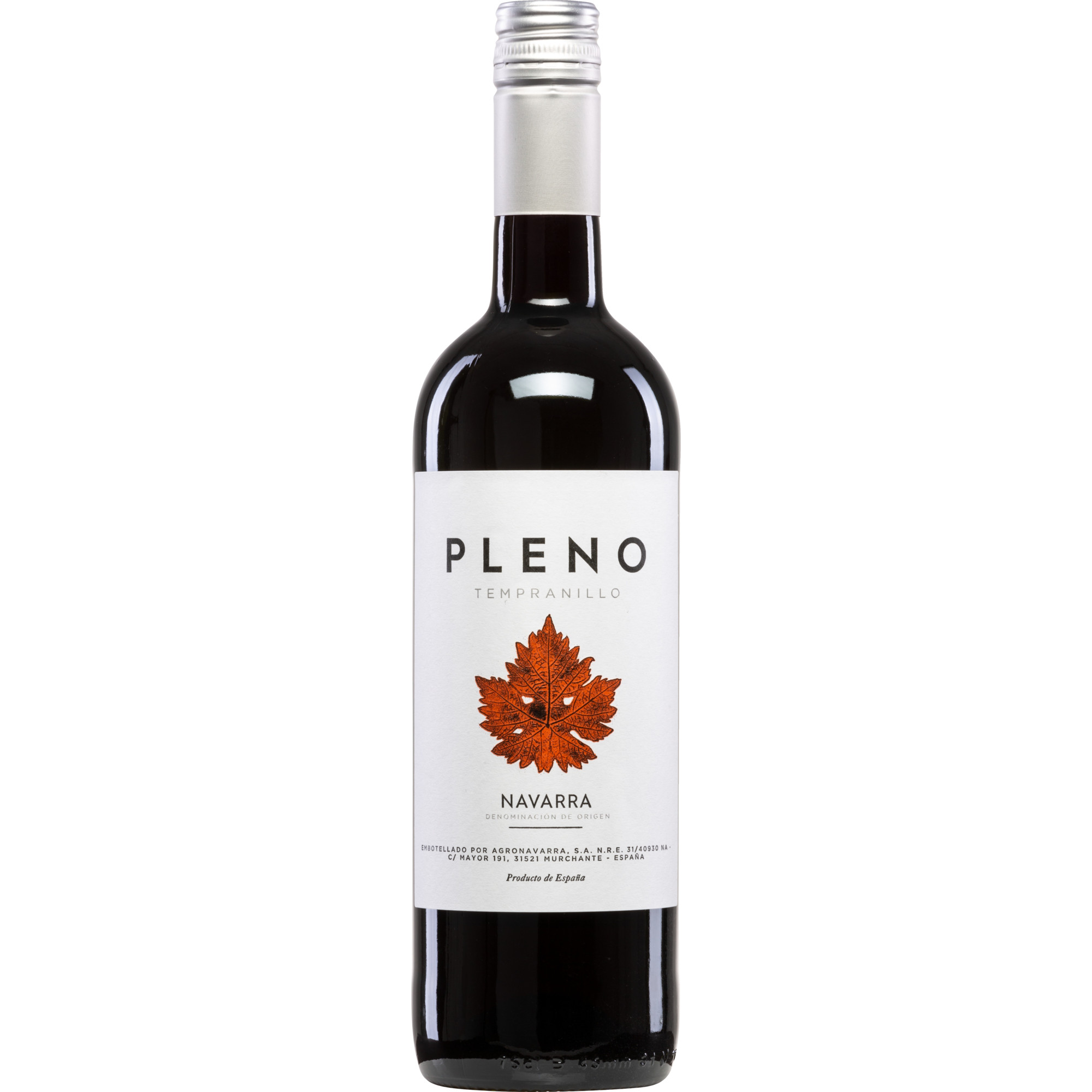 Agronavarra Pleno Tempranillo, Semi-Dry, Vino de la Tierra 3 Riberas, Navarra, 2023, Rotwein