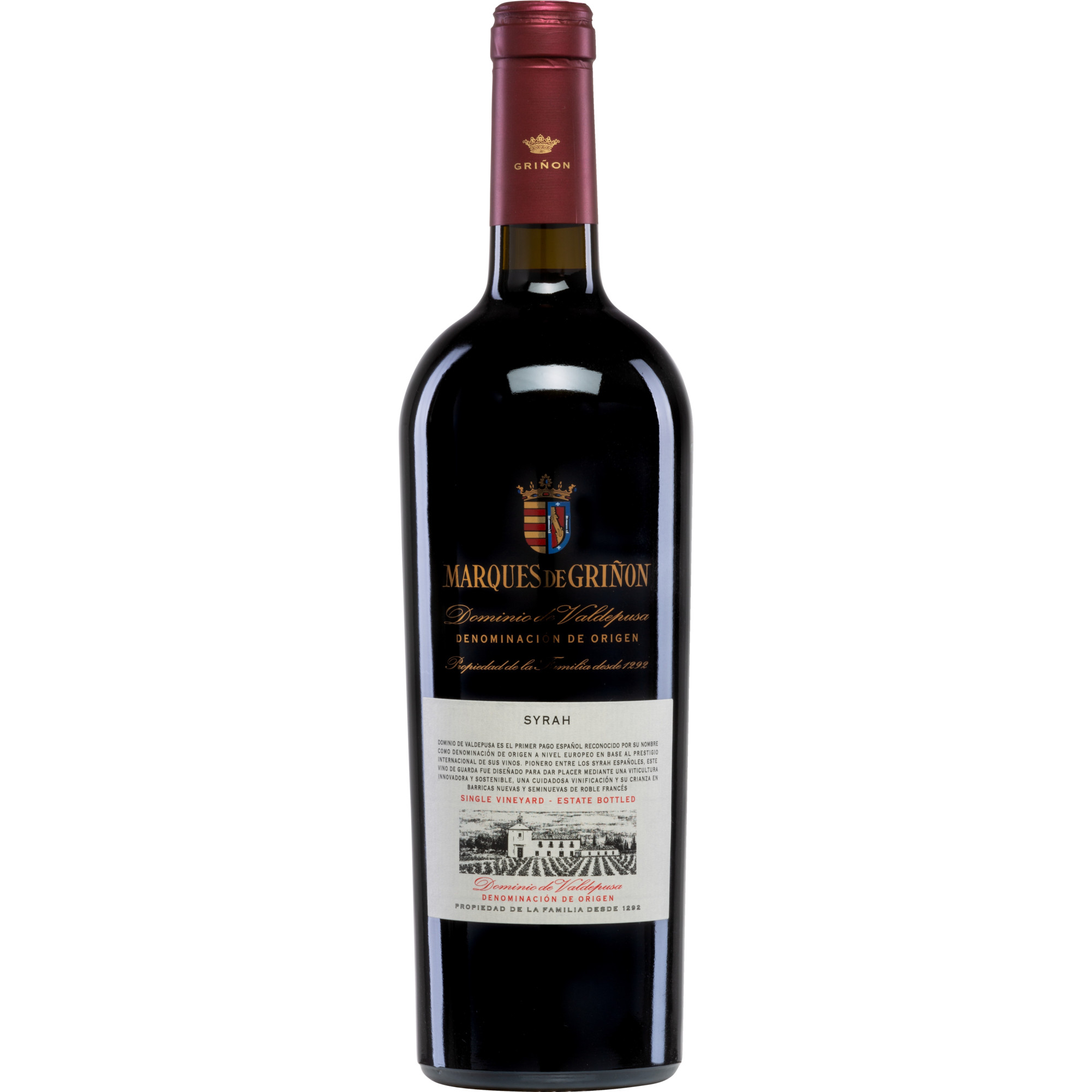 Marqués de Griñón Dominio de Valdepusa Syrah, Vino de Pago Dominio de Valdepusa, Dominio de Valdepusa, 2020, Rotwein