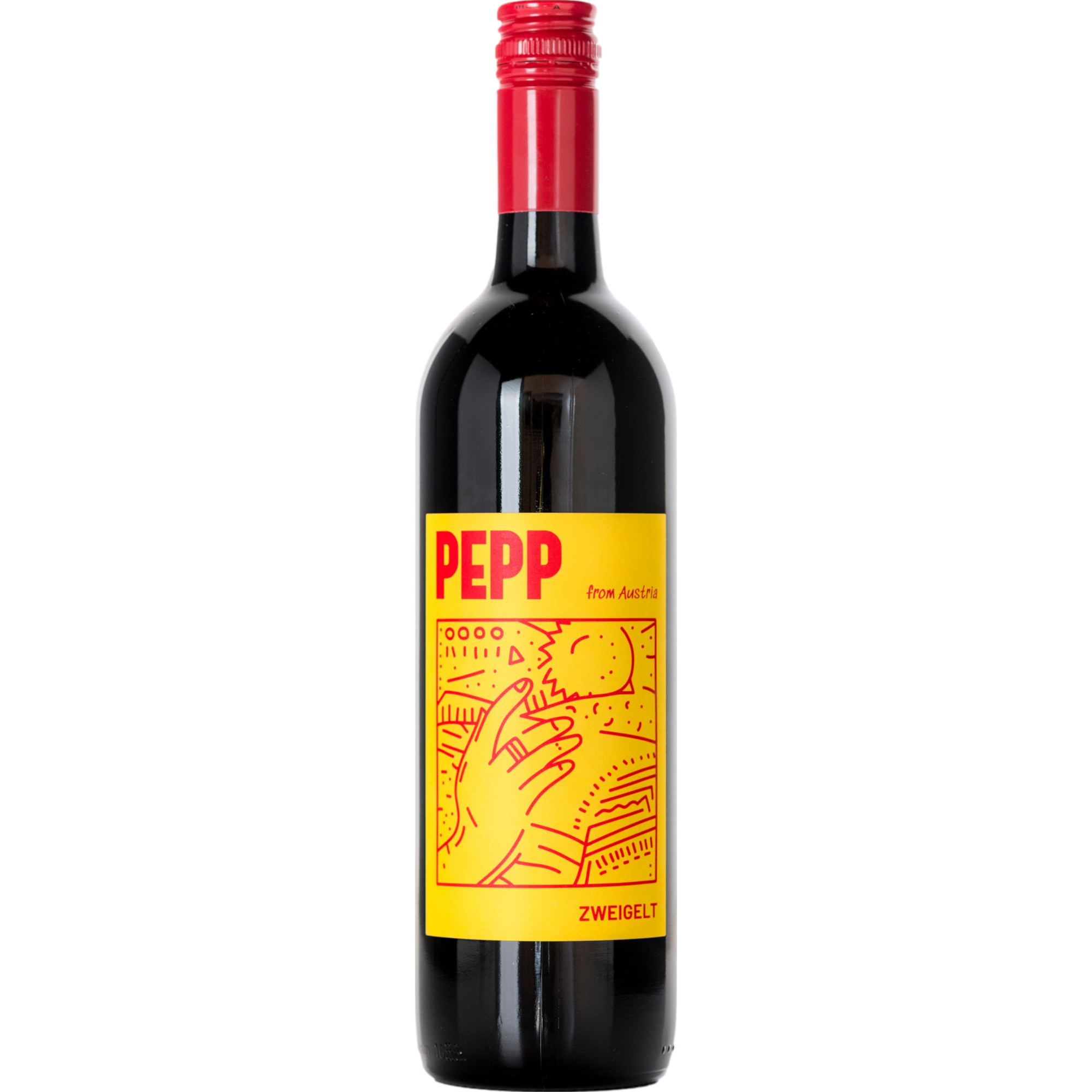 Image of Gruber Röschitz Pepp Blauer Zweigelt, Trocken, Weinviertel DAC, Niederösterreich, 2021, Rotwein