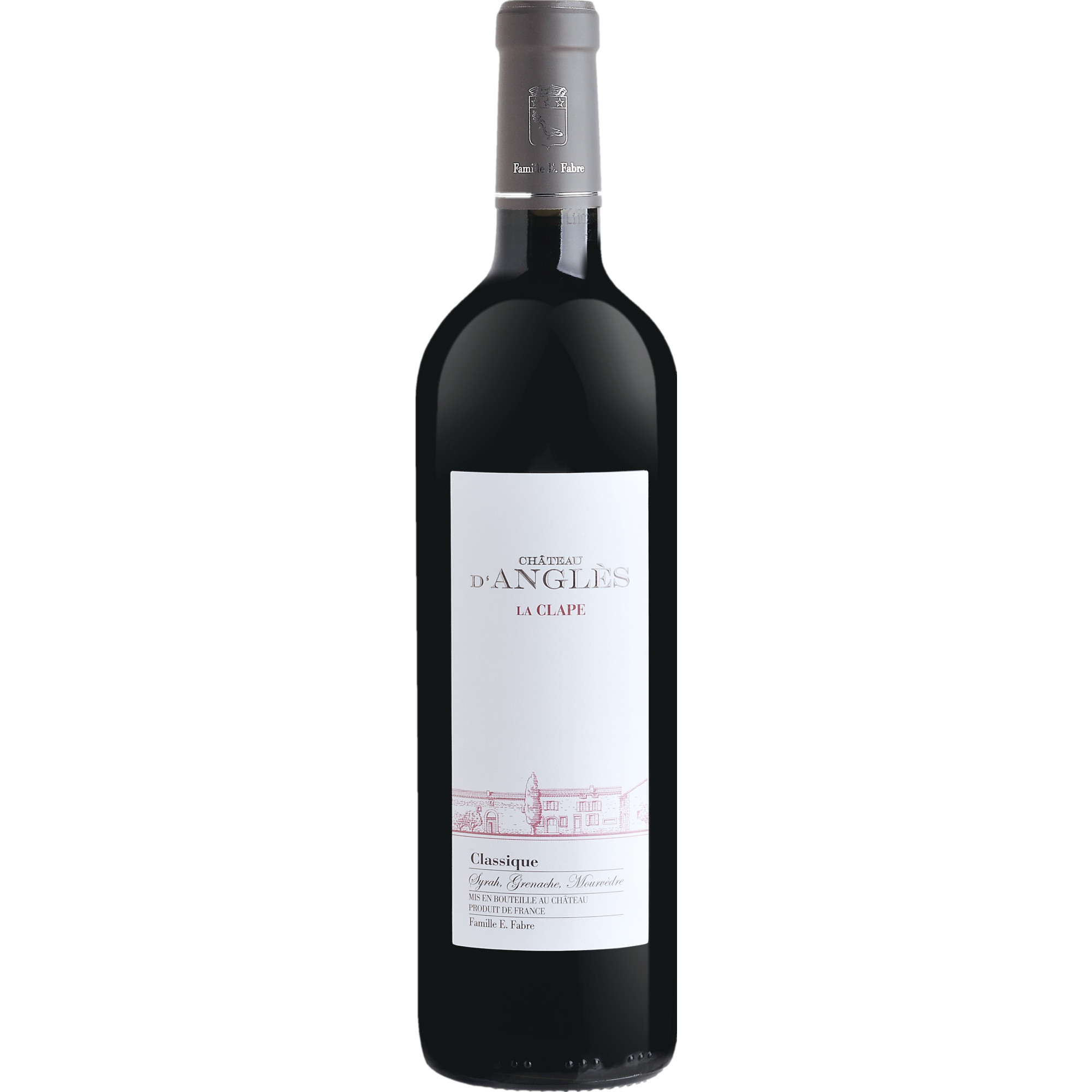 Château d'Anglès La Clape Classique Rouge, Languedoc La Clape AOP, Languedoc-Roussillon, 2022, Rotwein