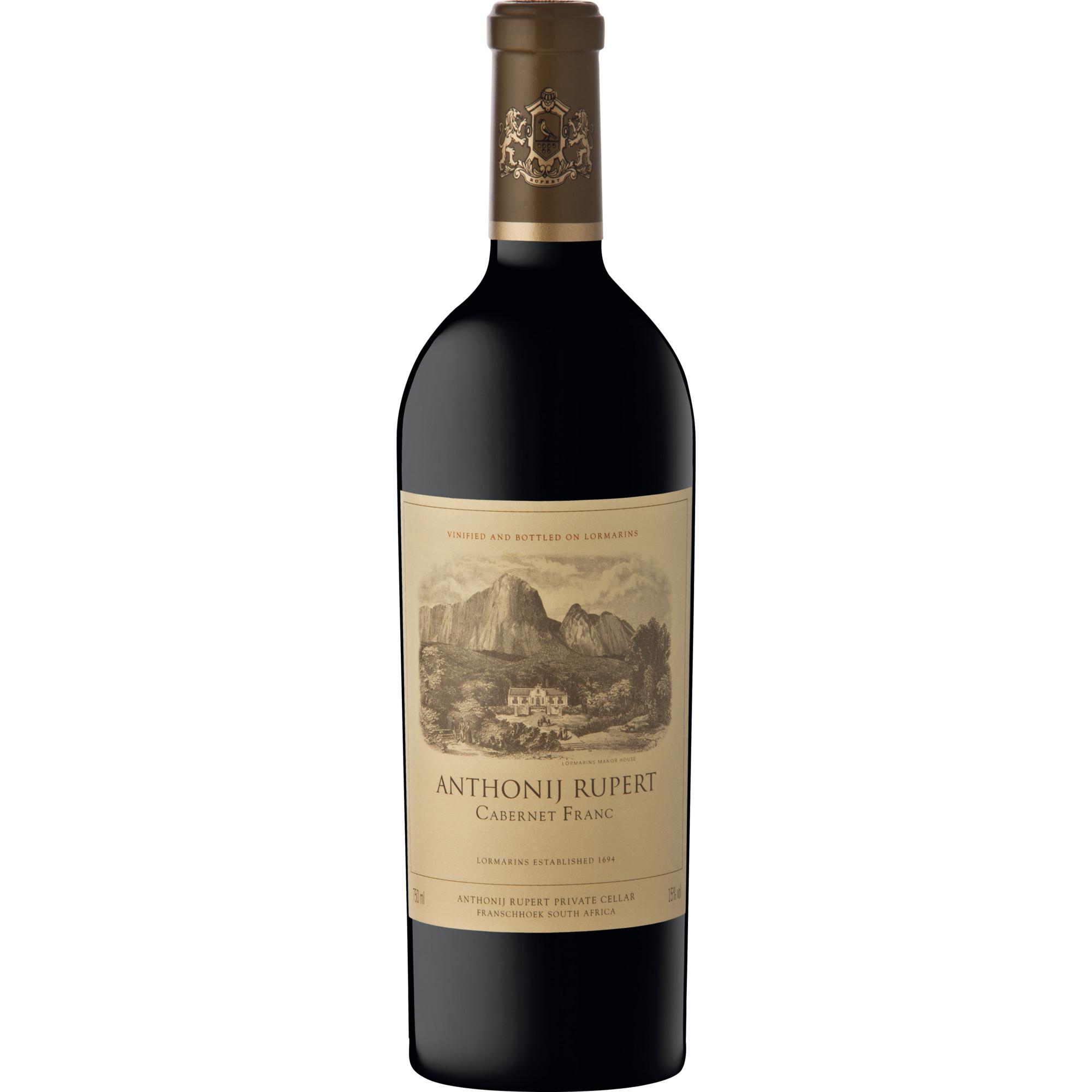 Anthonij Rupert Cabernet Franc, WO Franschhoek, Western Cape, 2019, Rotwein