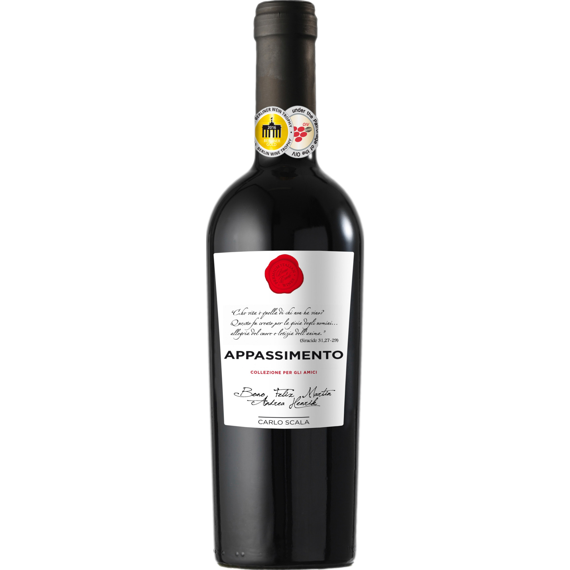 Carlo Scala Appassimento, Puglia IGP, Apulien, 2022, Rotwein