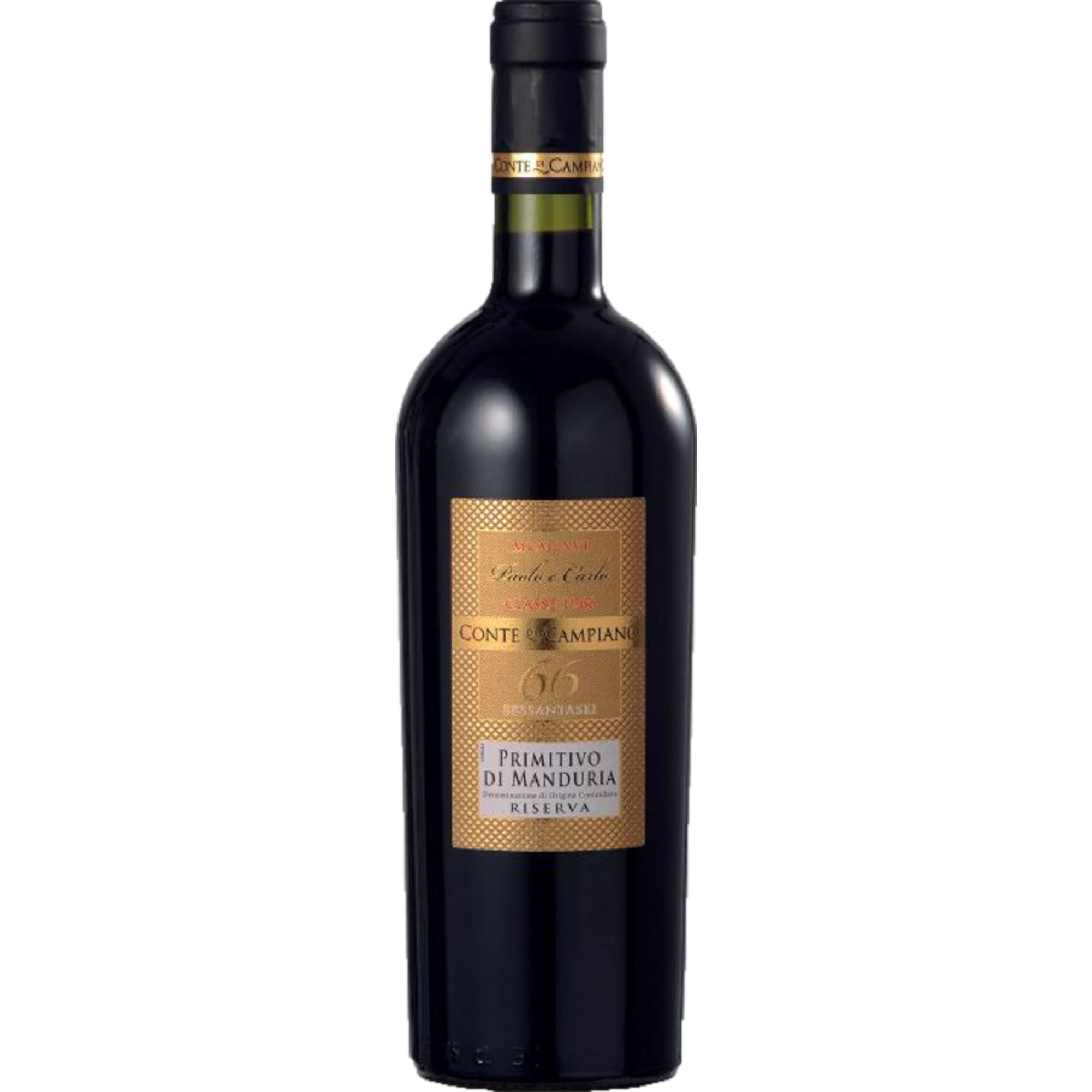 Conte di Campiano Primitivo di Manduria Riserva, Primitivo di Manduria DOC, Apulien, 2020, Rotwein
