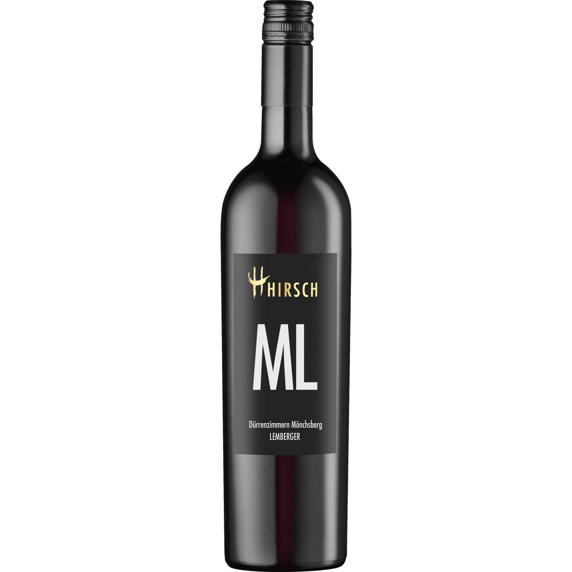 Hirsch ML Großes Geweih Lemberger, Trocken, Württemberg, Württemberg, 2020, Rotwein