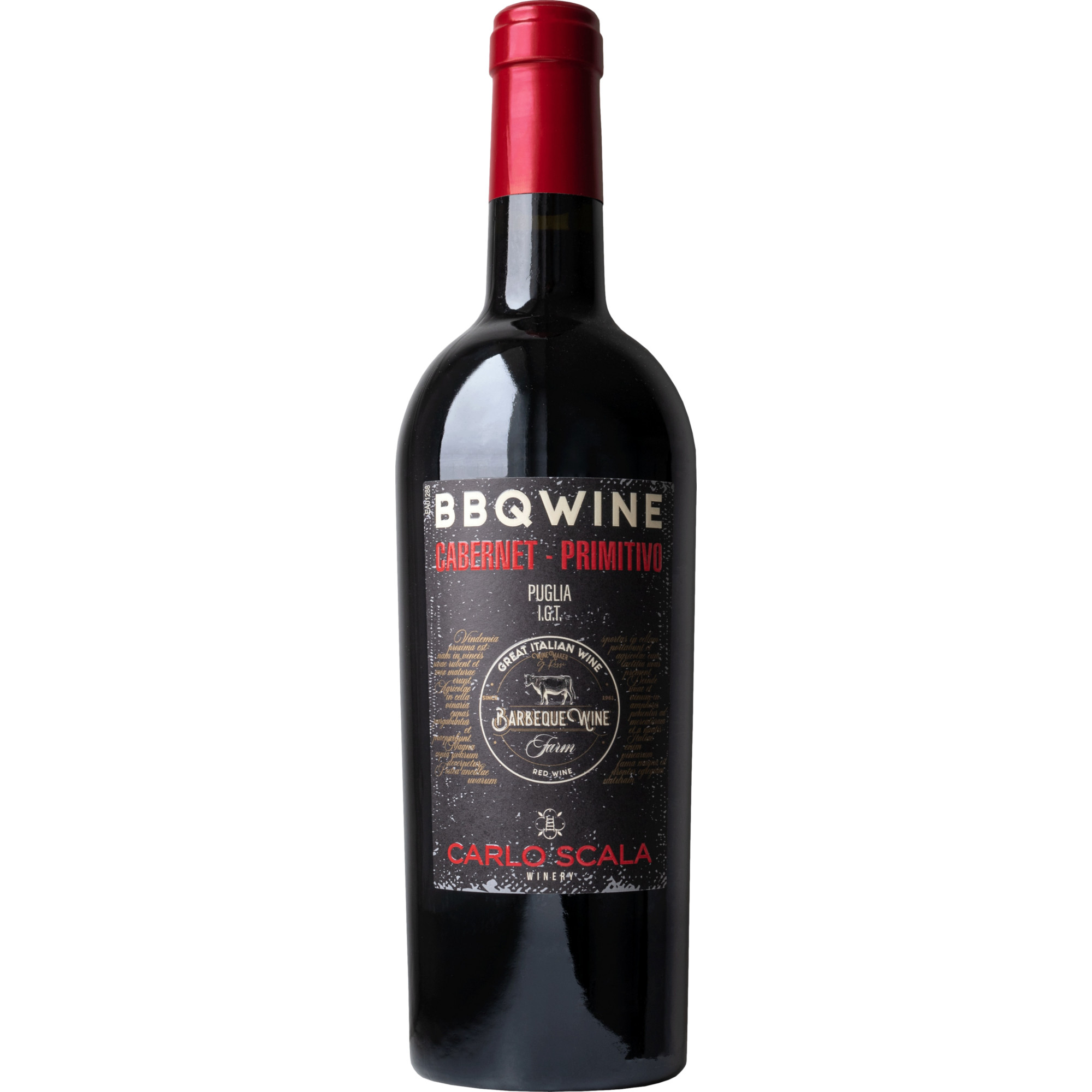 Carlo Scala BBQ Wine, Puglia IGP, Apulien, 2019, Rotwein