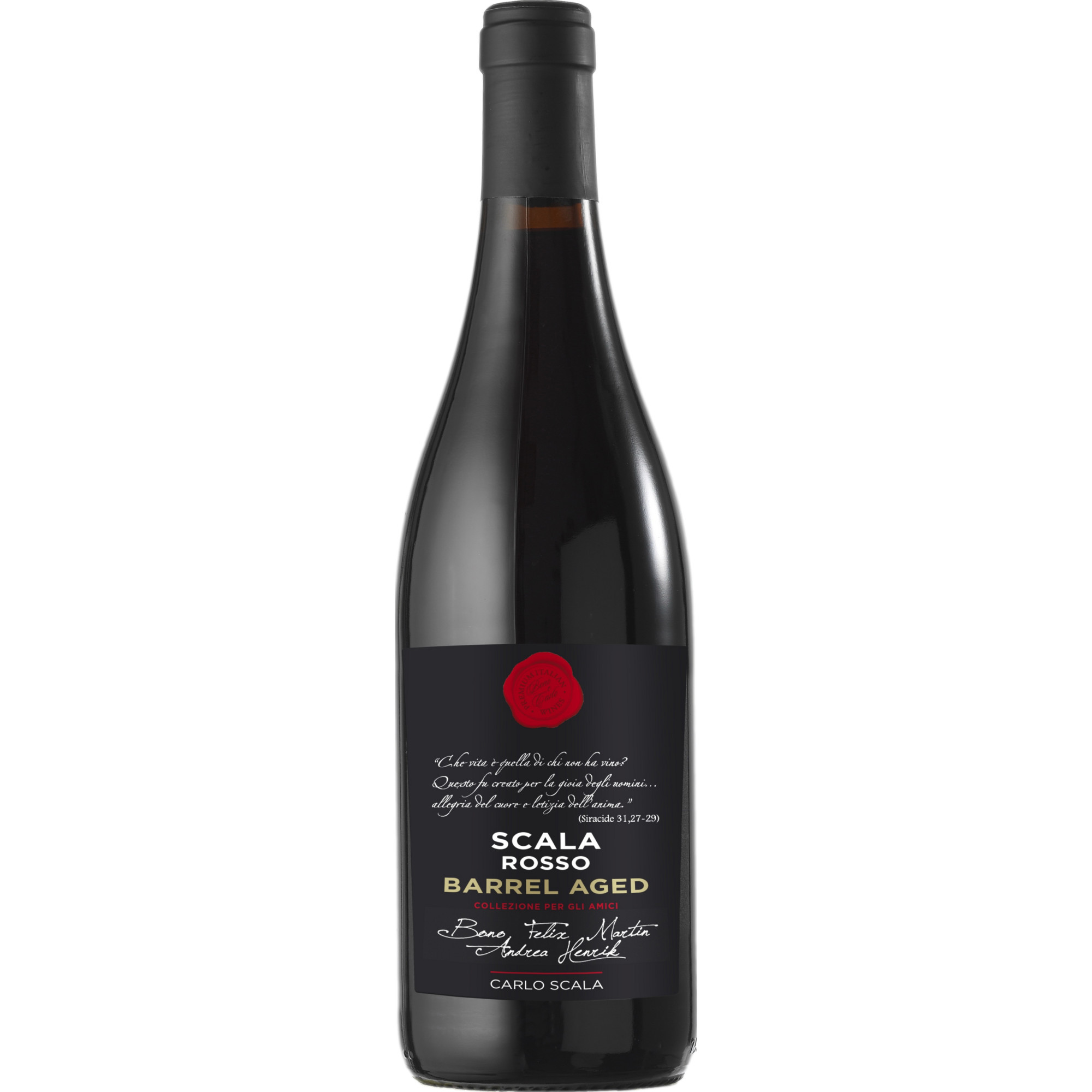 Carlo Scala Barrel Aged Rosso, Puglia IGP, Apulien, 2023, Rotwein
