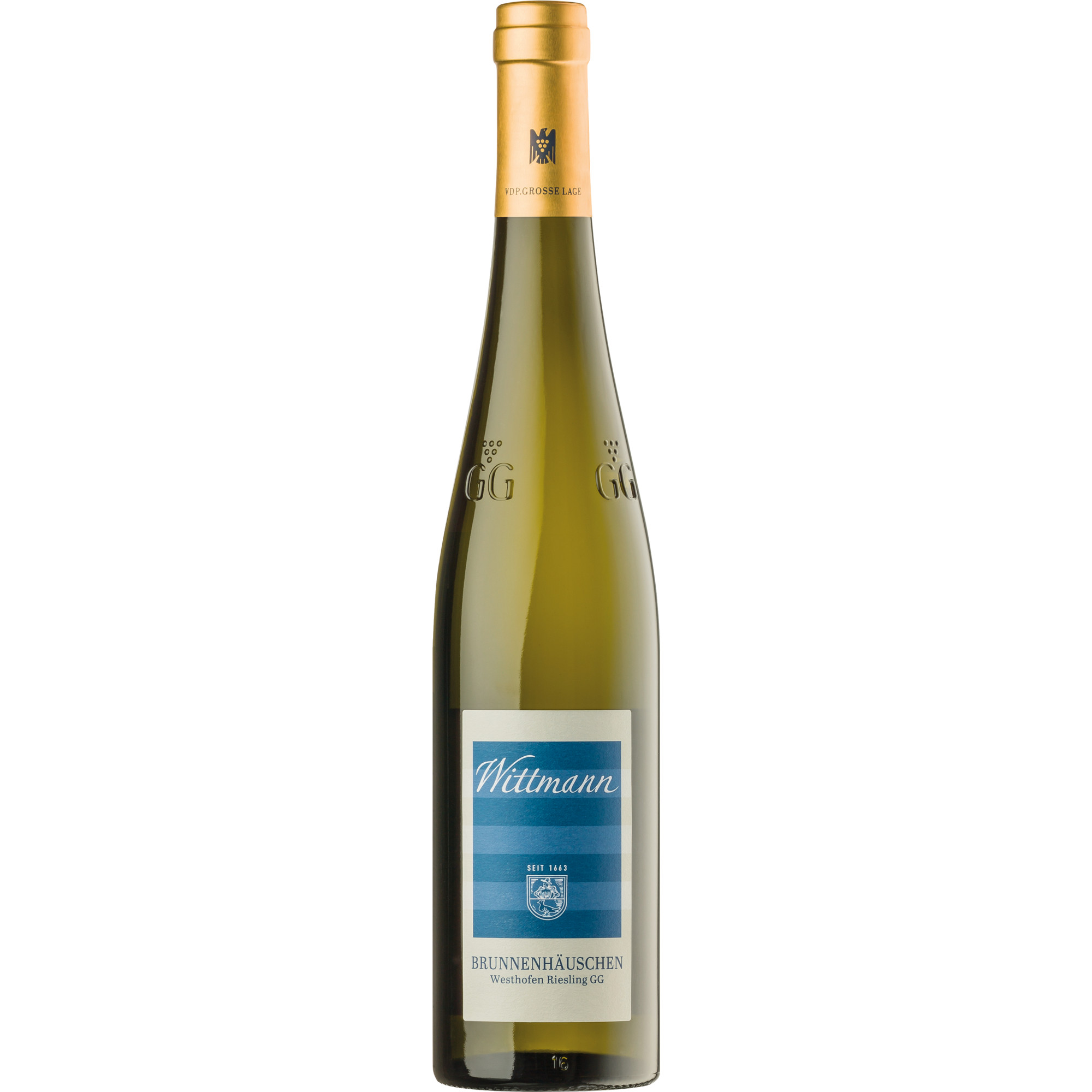 Brunnenhäuschen Riesling GG, Trocken, Rheinhessen, Rheinhessen, 2021, Weißwein