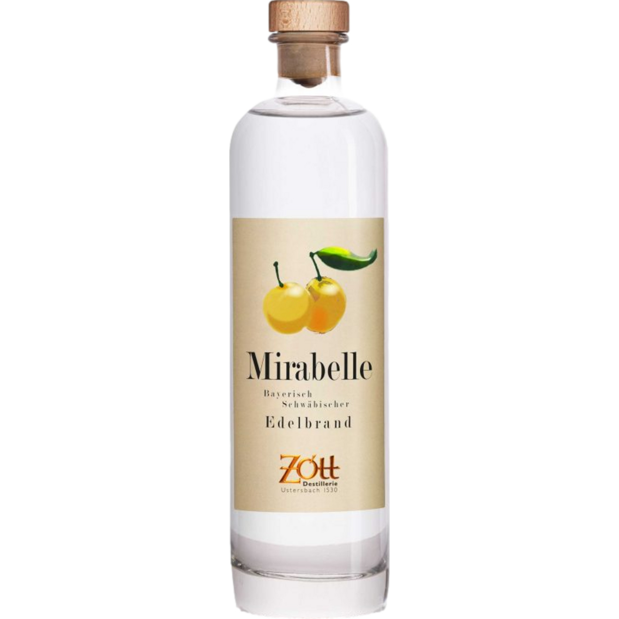 Image of Zott Mirabelle Destillat, Deutschland, 0,5 L, 40% Vol., Spirituosen
