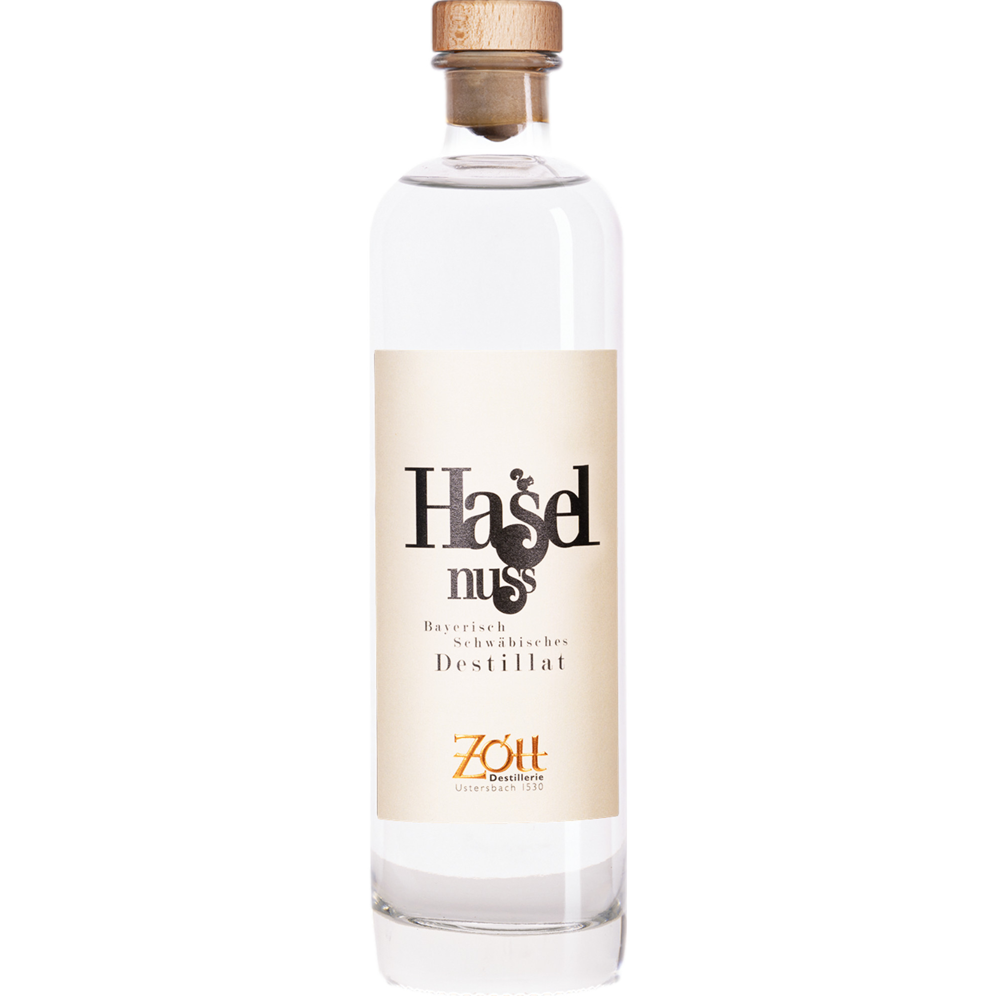 Image of Zott Haselnuss Destillat, Deutschland, 0,5 L, 42% Vol., Spirituosen