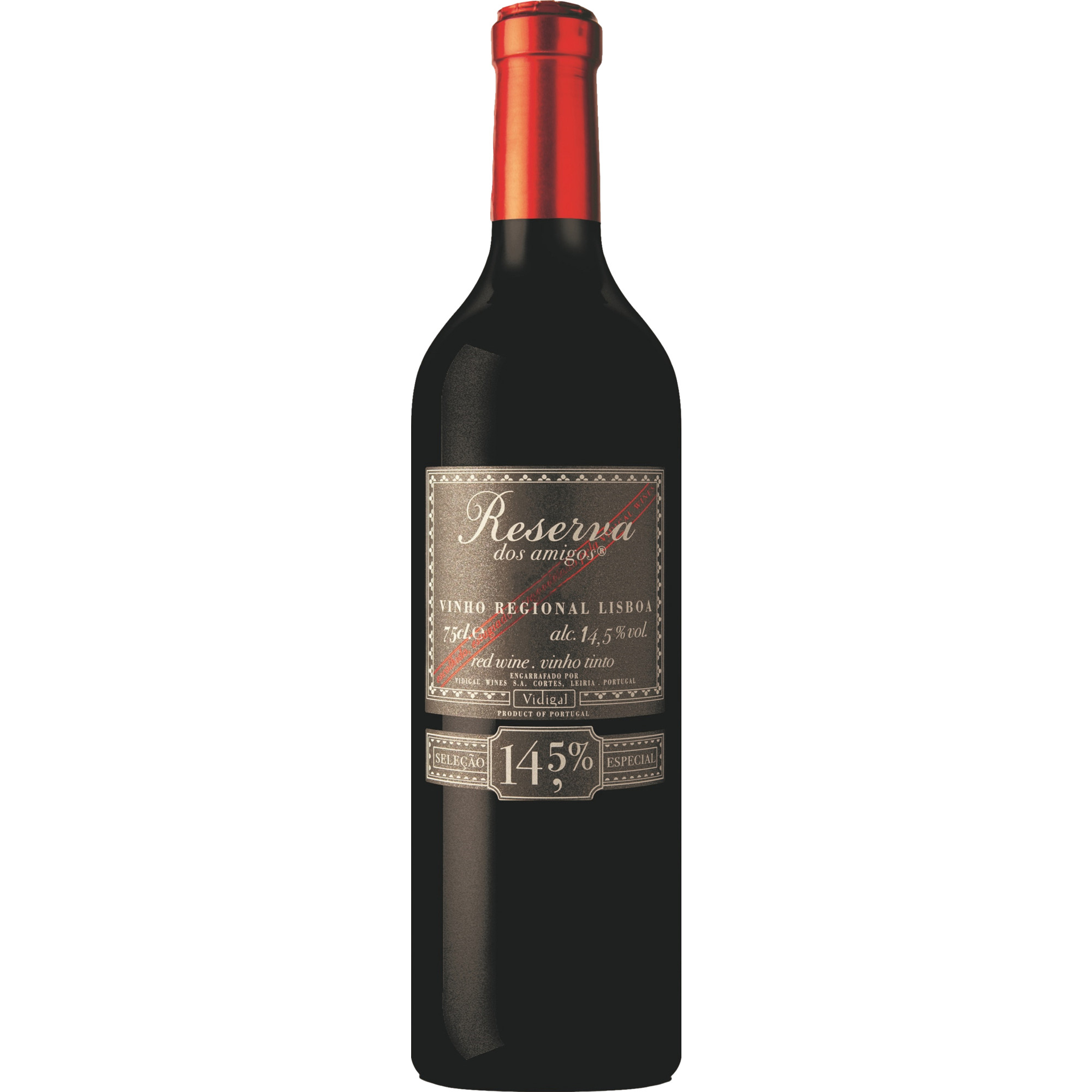 Vidigal Wines Dos Amigos Reserva, Vinho Regional Lisboa, Lisboa, 2018, Rotwein