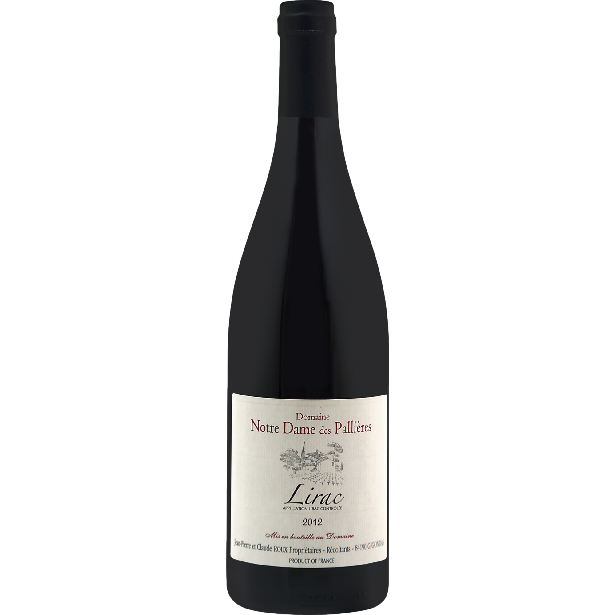Notre Dame des Pallières Le Pellegrin, Lirac AOP, Rhône, 2023, Rotwein