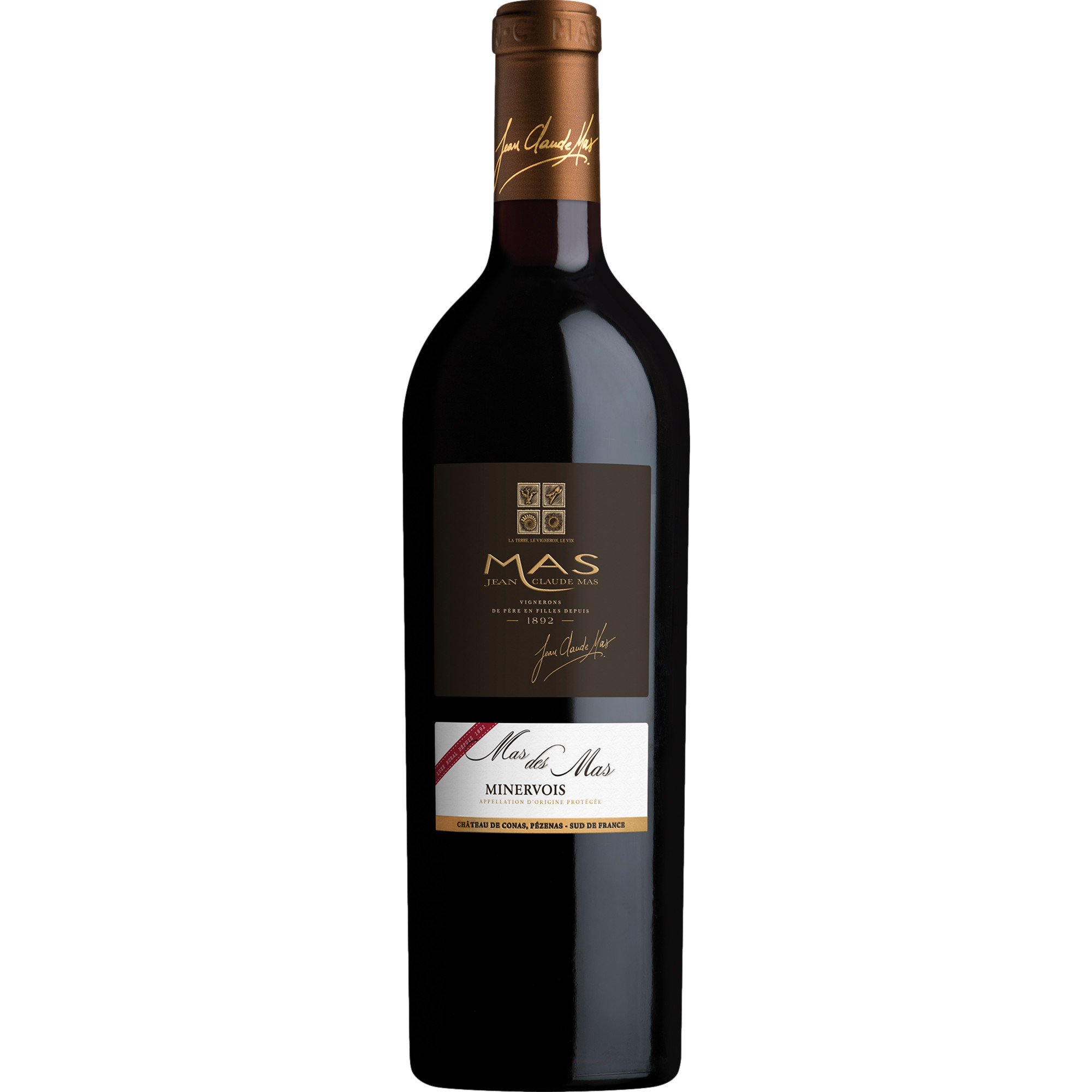 Mas des Mas Minervois, Picpoul de Pinet AOP, Languedoc-Roussillon, 2021, Rotwein