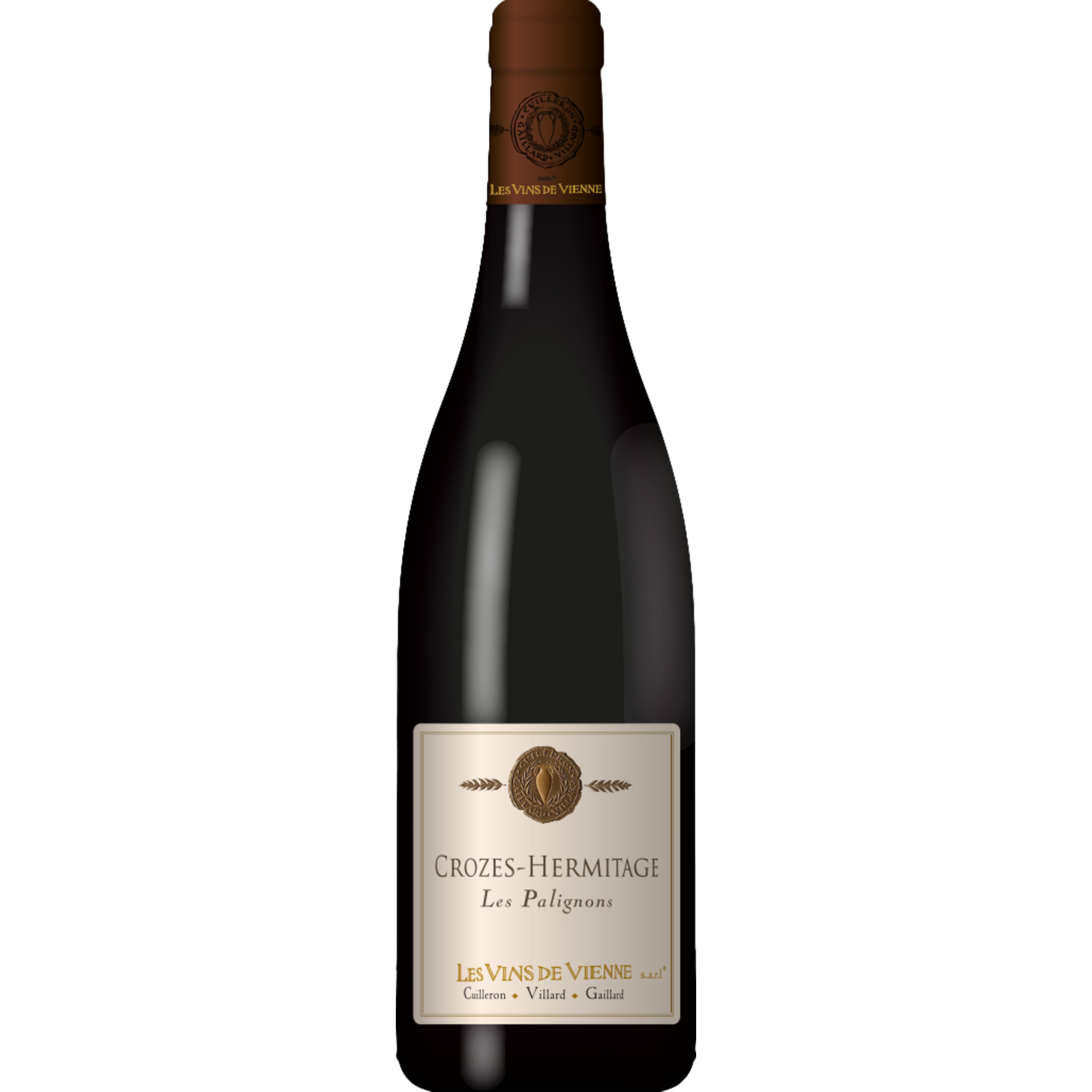 Les Vins de Vienne Les Palignons, Crozes-Hermitage AOP, Rhône, 2022, Rotwein