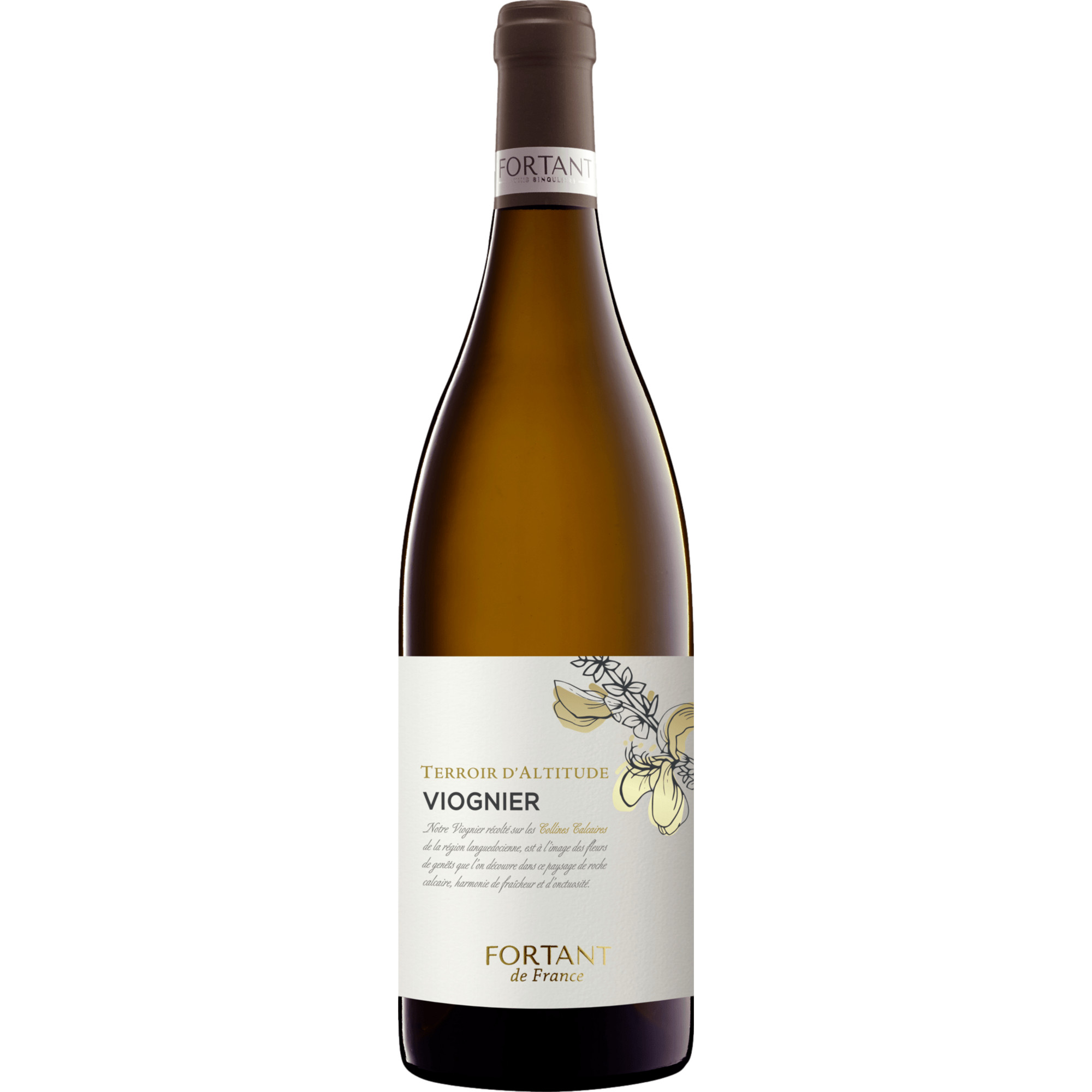 Fortant de France Viognier Terroir d'Altitude, Pays d'Oc IGP, Languedoc-Roussillon, 2026, Weißwein