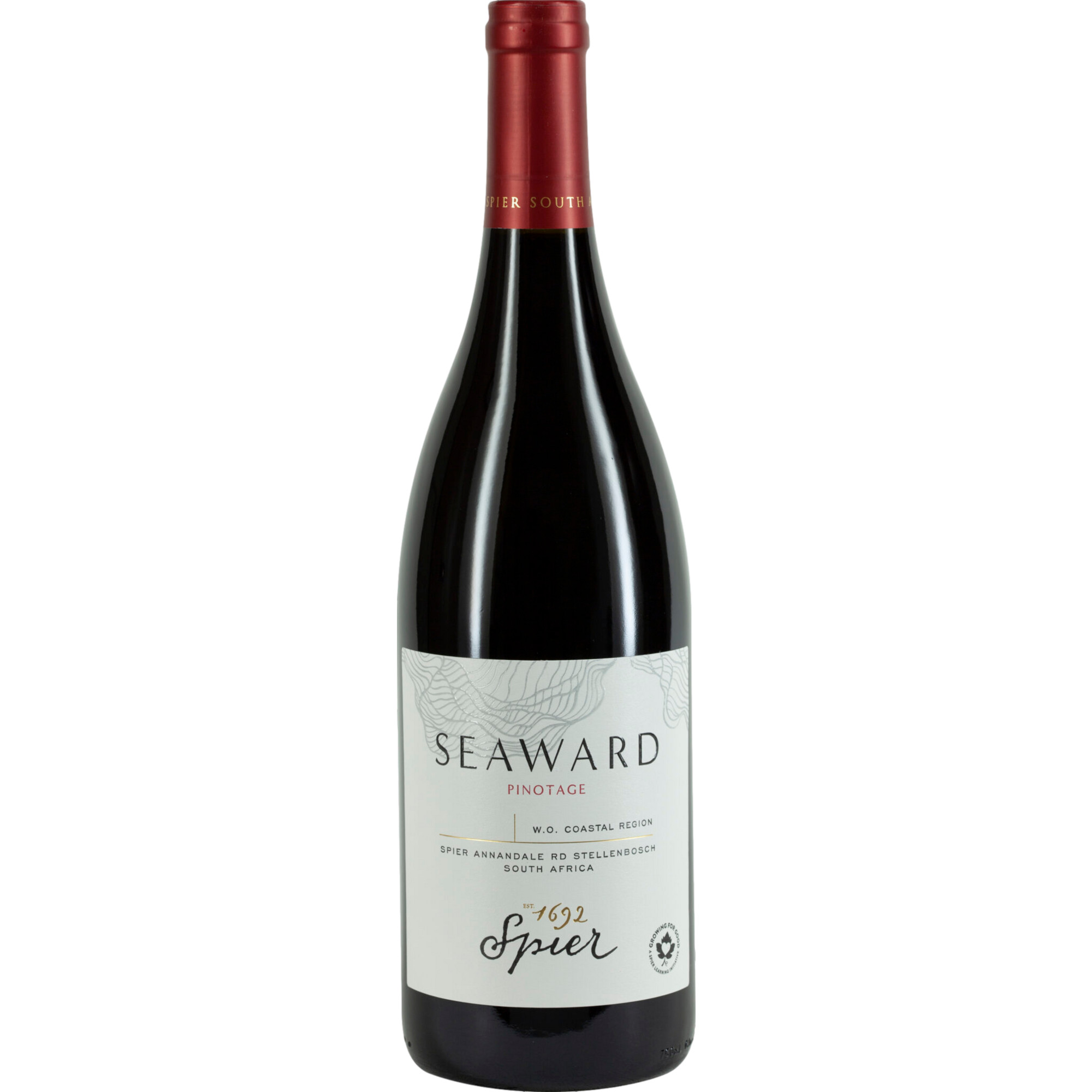 Spier Seaward Pinotage, WO Coastal Region, Western Cape, 2022, Rotwein