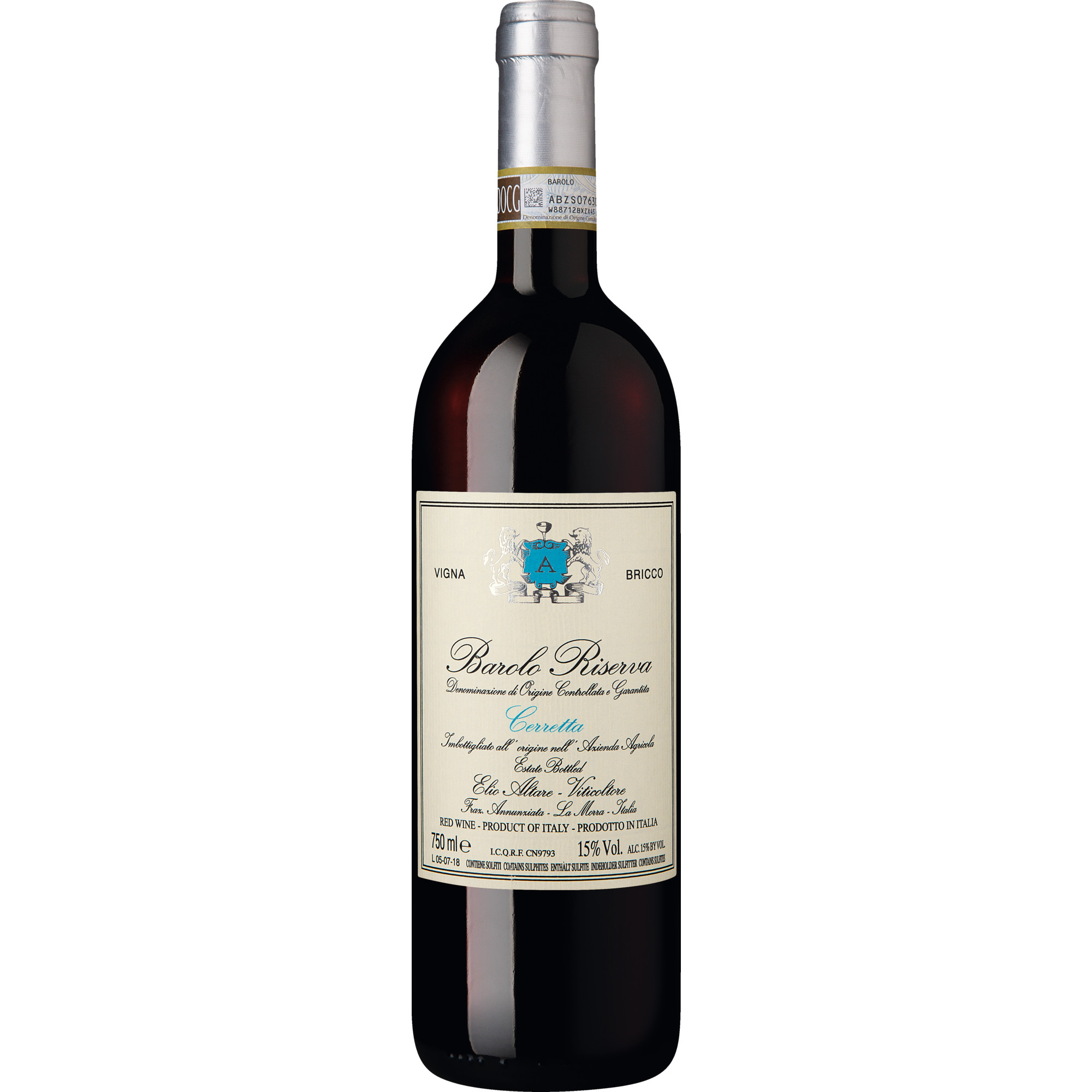Cerretta Vigna Bricco Barolo Riserva, Barolo DOCG, Piemont, 2019, Rotwein