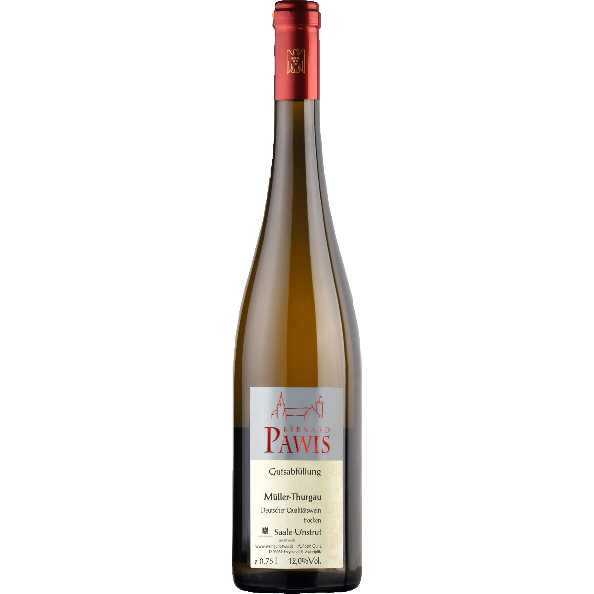 Pawis Müller-Thurgau, Trocken, Saale-Unstrut, Saale-Unstrut, 2024, Weißwein