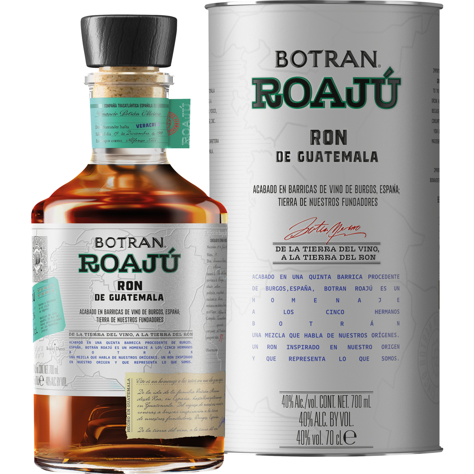 Image of Ron Botran Roaju, 0,7L, 40% Vol., Spirituosen