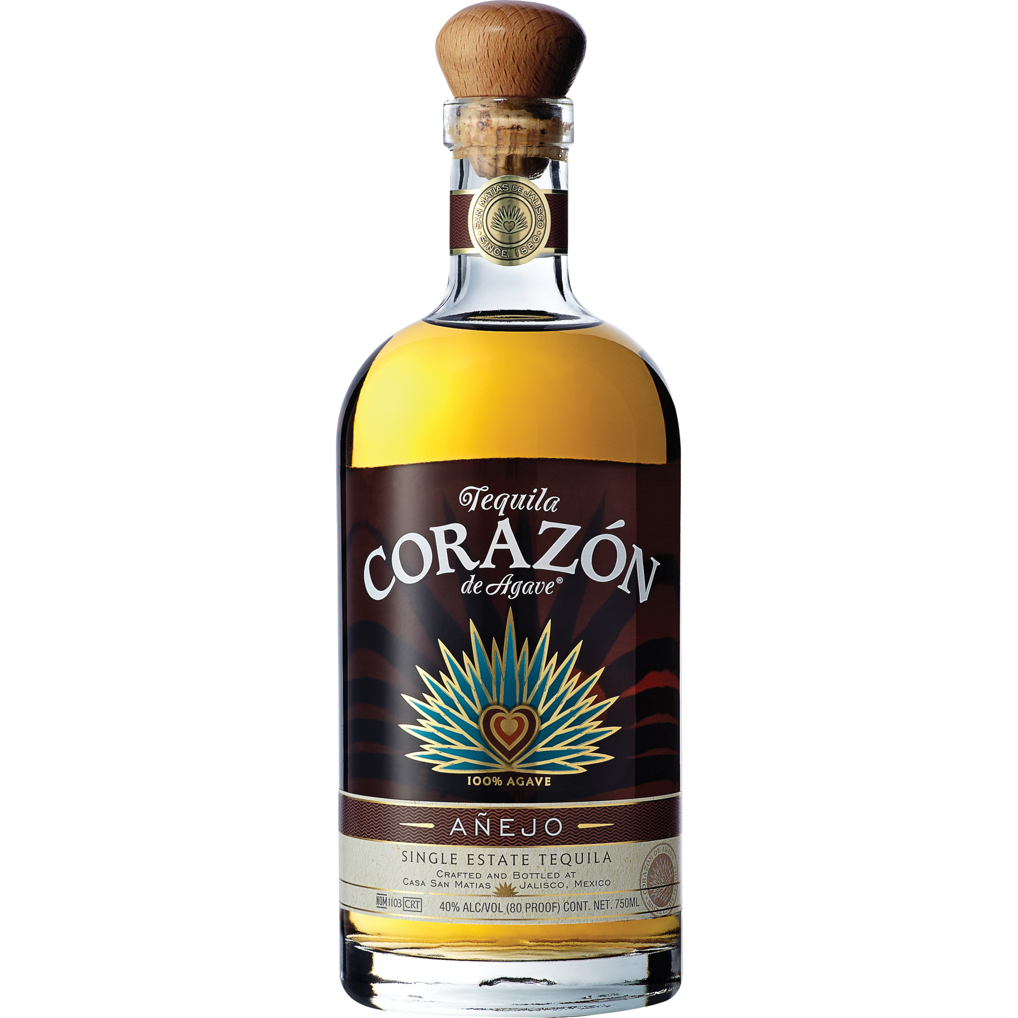 Corazon Tequila Anejo, 0,7L, 40% Vol., Spirituosen - Spirituosen