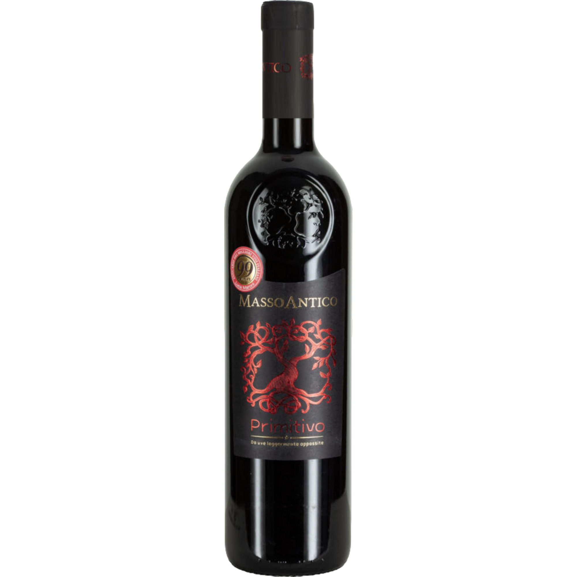 Masso Antico Primitivo Salento, IGT, Da Uve Leggermente Appassite, Apulien, 2024, Rotwein