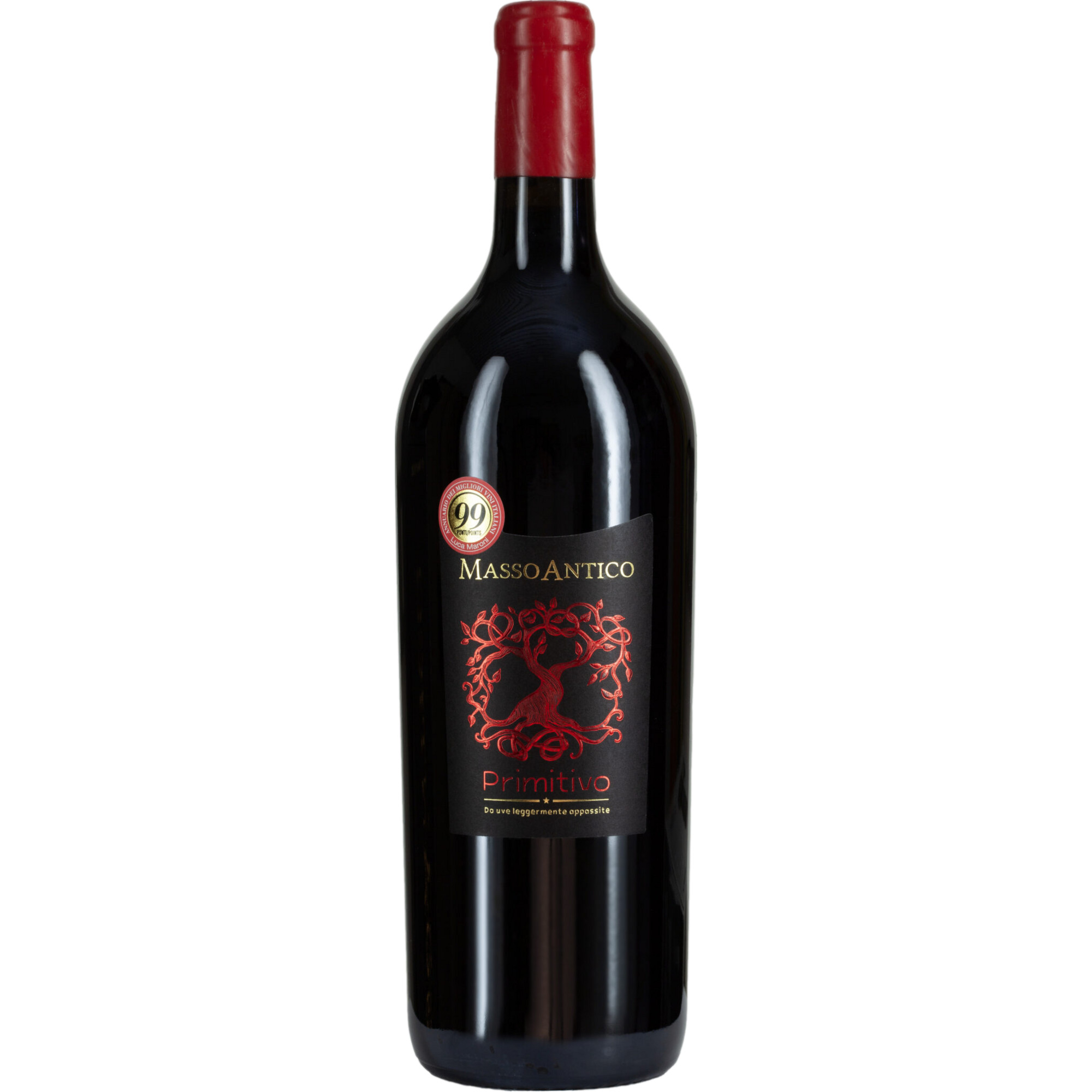 Masso Antico Primitivo Salento, IGT, Da Uve Leggermente Appassite, Magnum, Apulien, 2023, Rotwein