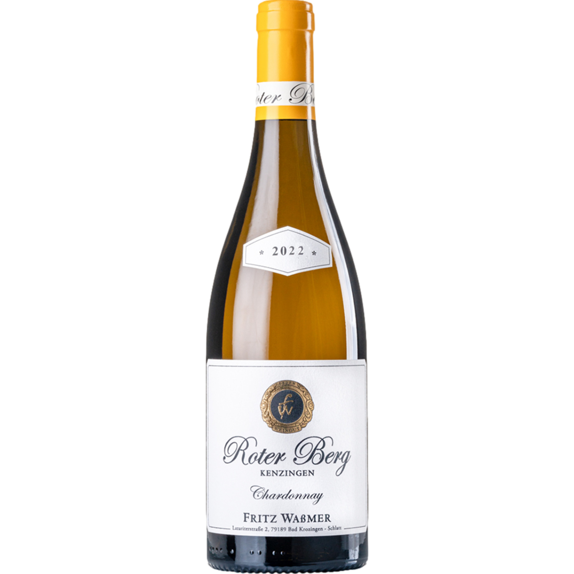Fritz Waßmer Roter Berg Chardonnay, Trocken, Baden, Baden, 2022, Weißwein