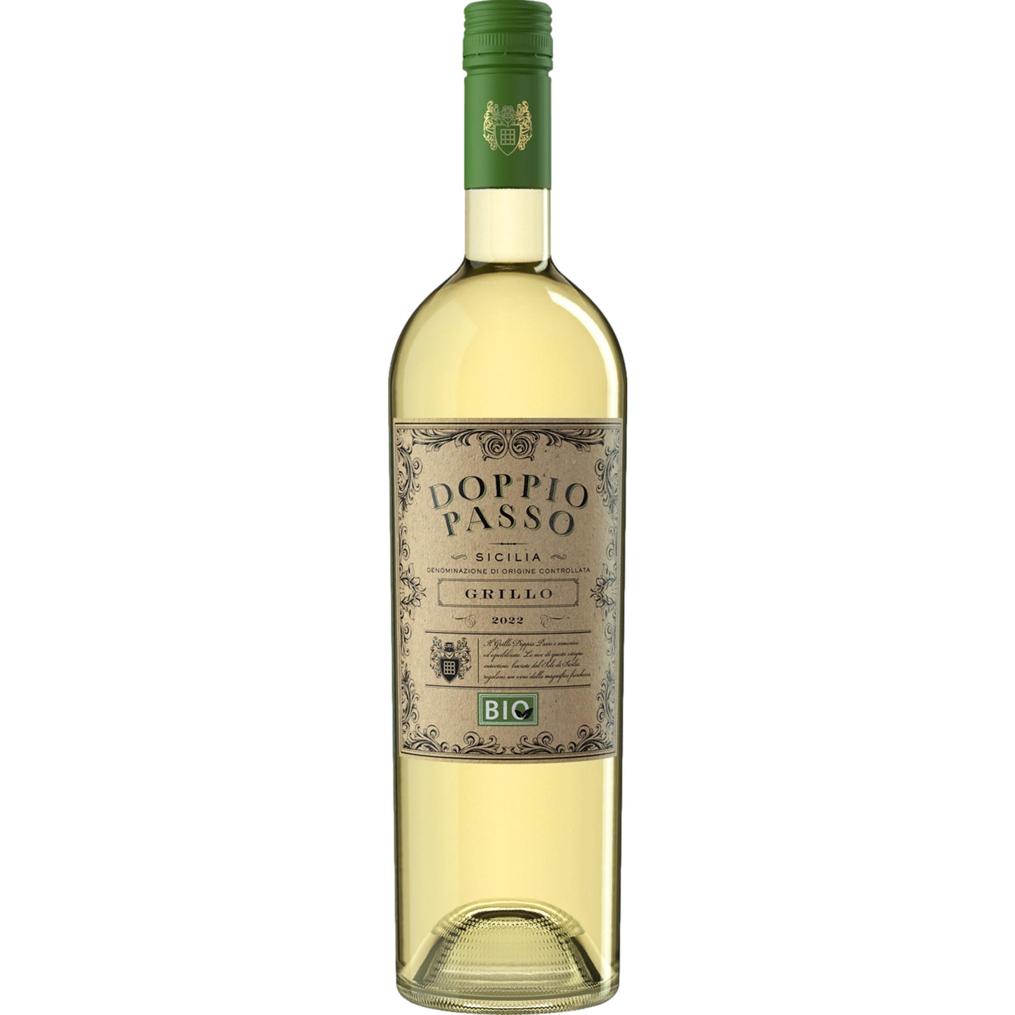 Doppio Passo Grillo Bio, Sicilia DOC, Sizilien, 2024, Weißwein
