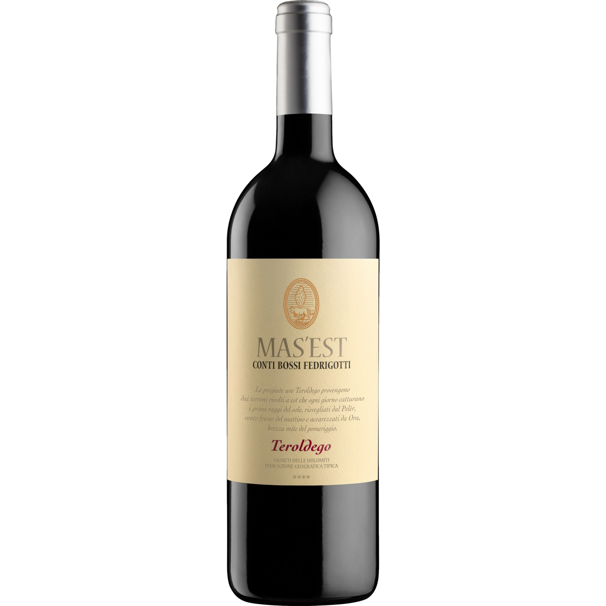 Mas'est Teroldego Rosso, Vigneti delle Dolomiti IGP, Venetien, 2022, Rotwein