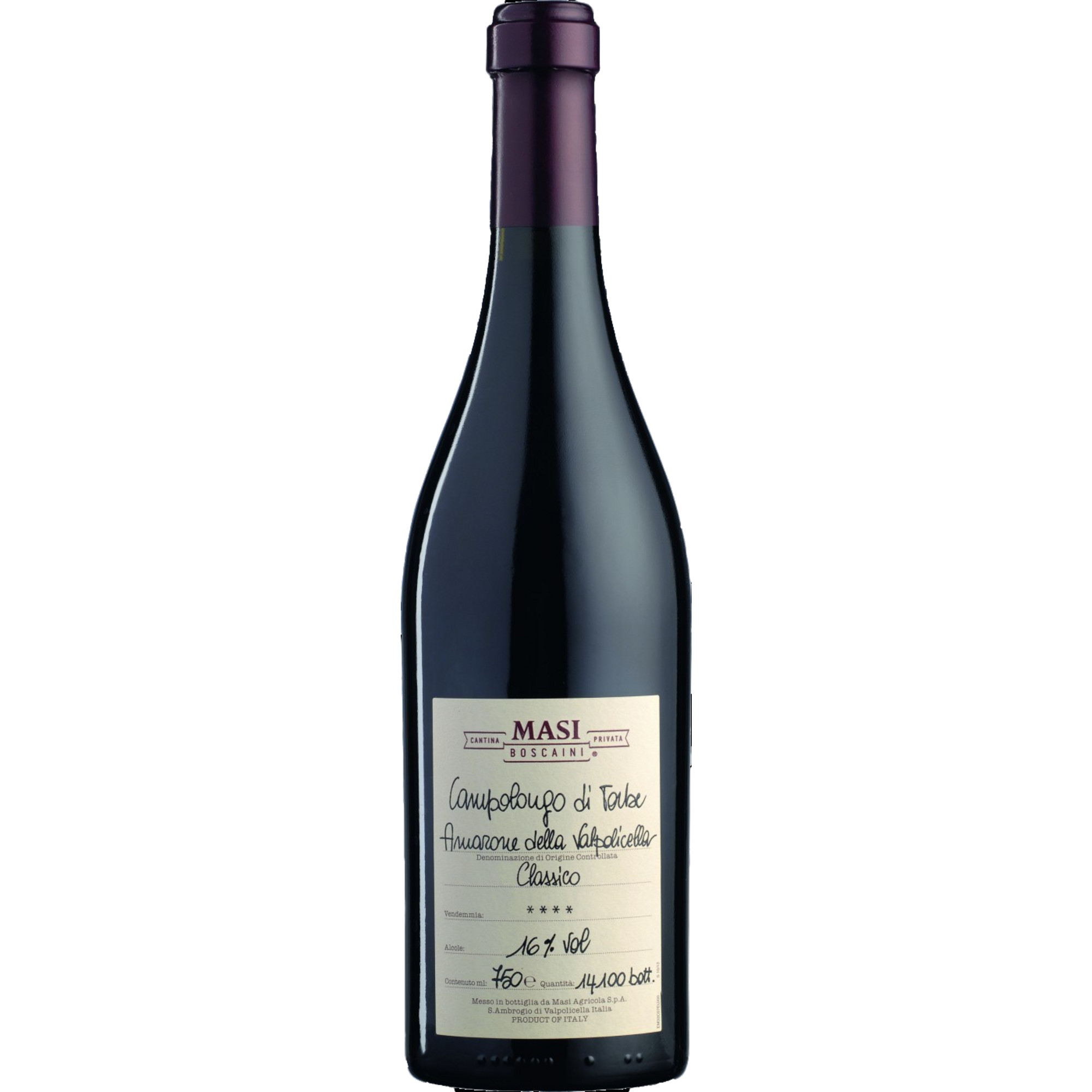 Masi Campolongo di Torbe Amarone, Amarone della Valpolicella DOCG, Venetien, 2015, Rotwein