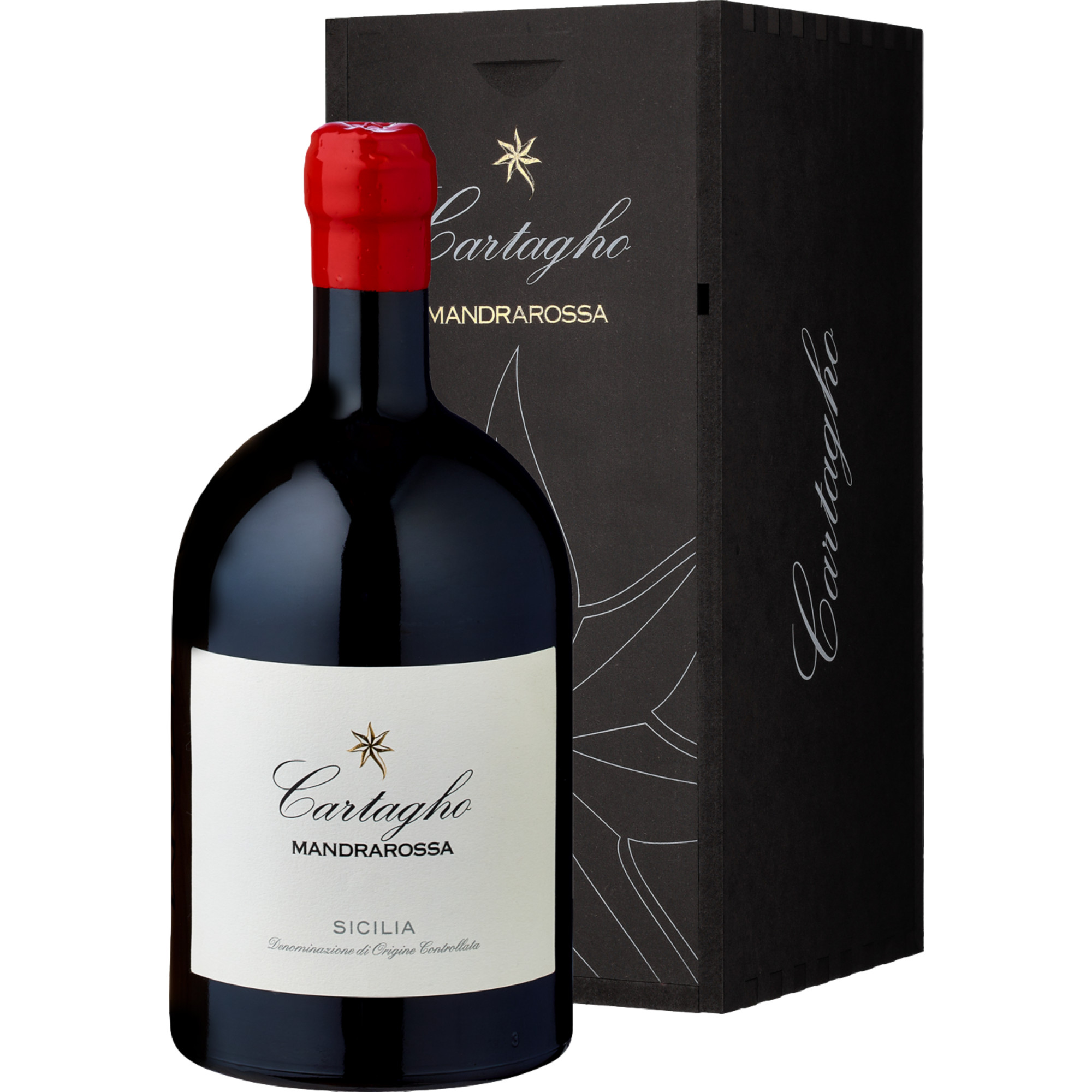 Mandrarossa Cartagho Rosso Sicilia DOC Magnum in B, Sicilia DOC, Magnum, Sizilien, 2020, Rotwein