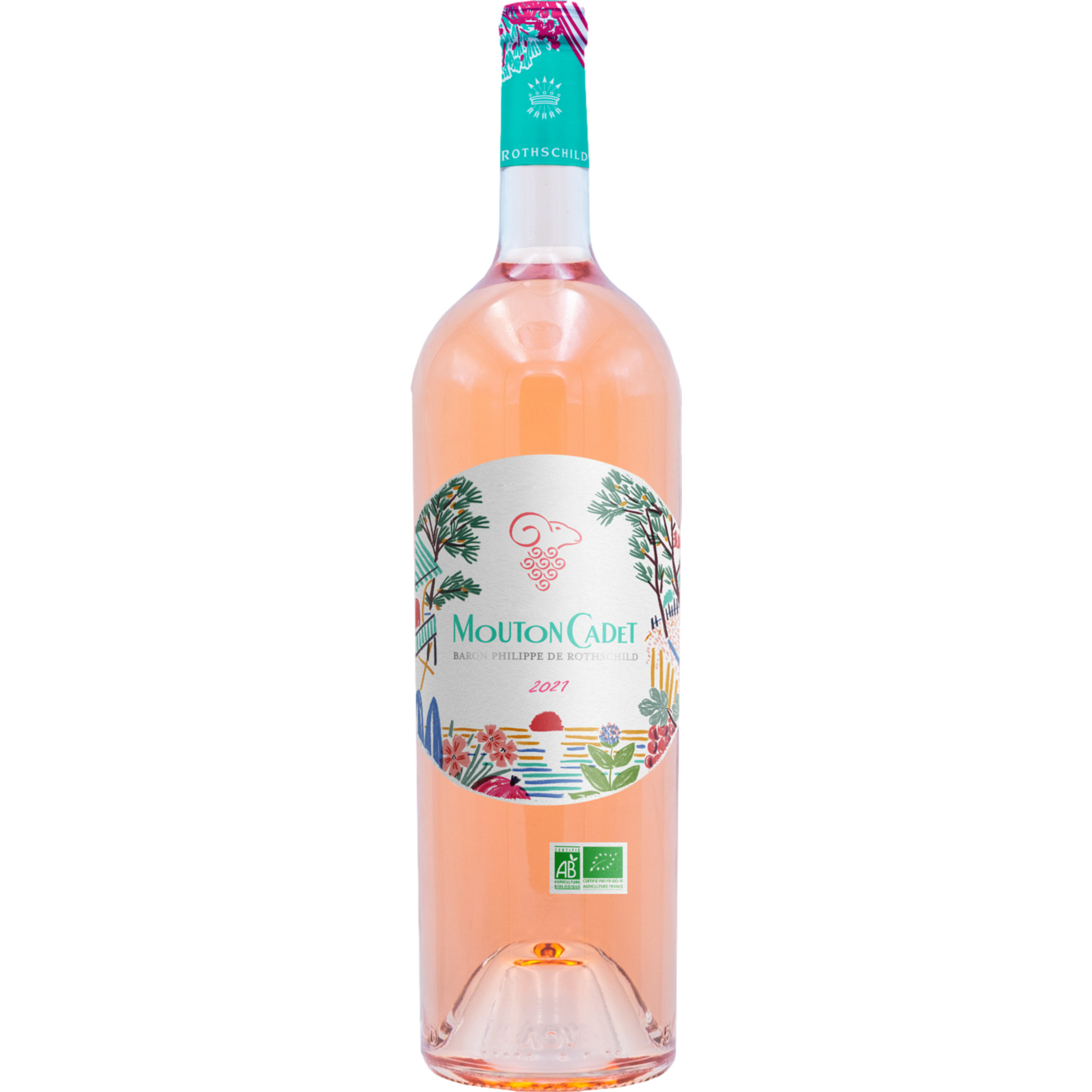 Mouton Cadet Rosé Bio, Bordeaux AOP, Magnum, Bordeaux, 2022, Roséwein