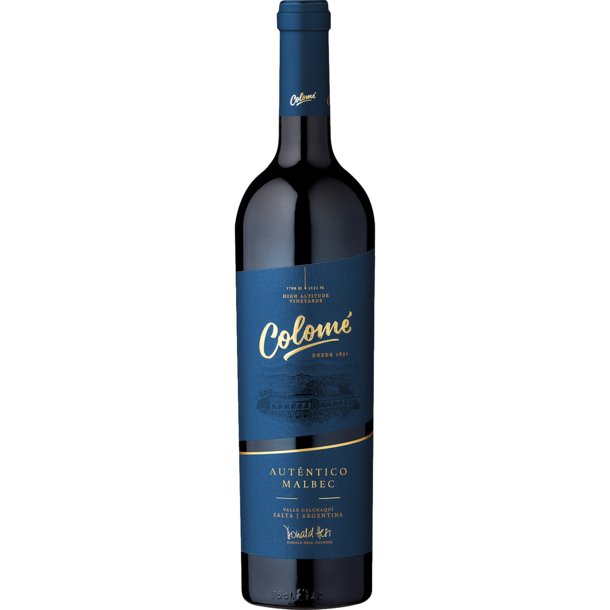Colomé Auténtico Malbec, Valle Calchaquí, Salta, 2021, Rotwein