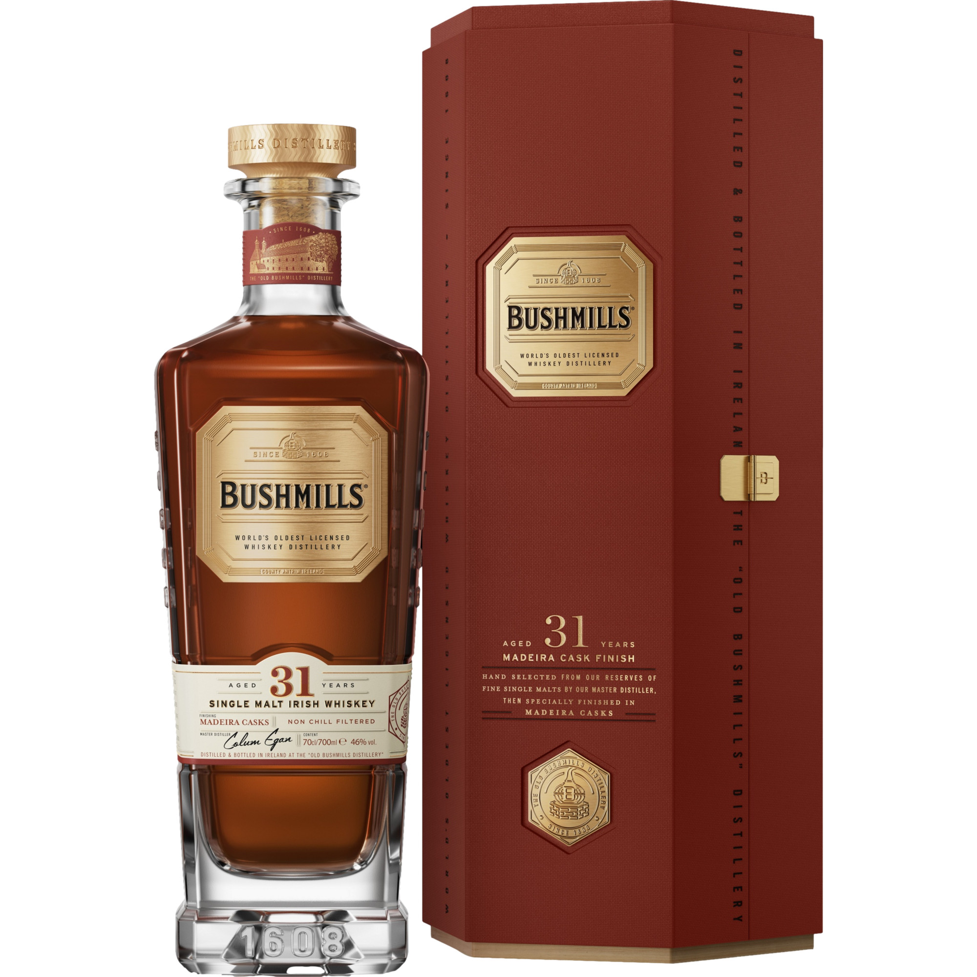 Image of Bushmills 31 Years Old Single Malt Irish Whiskey in Geschenkverpackung