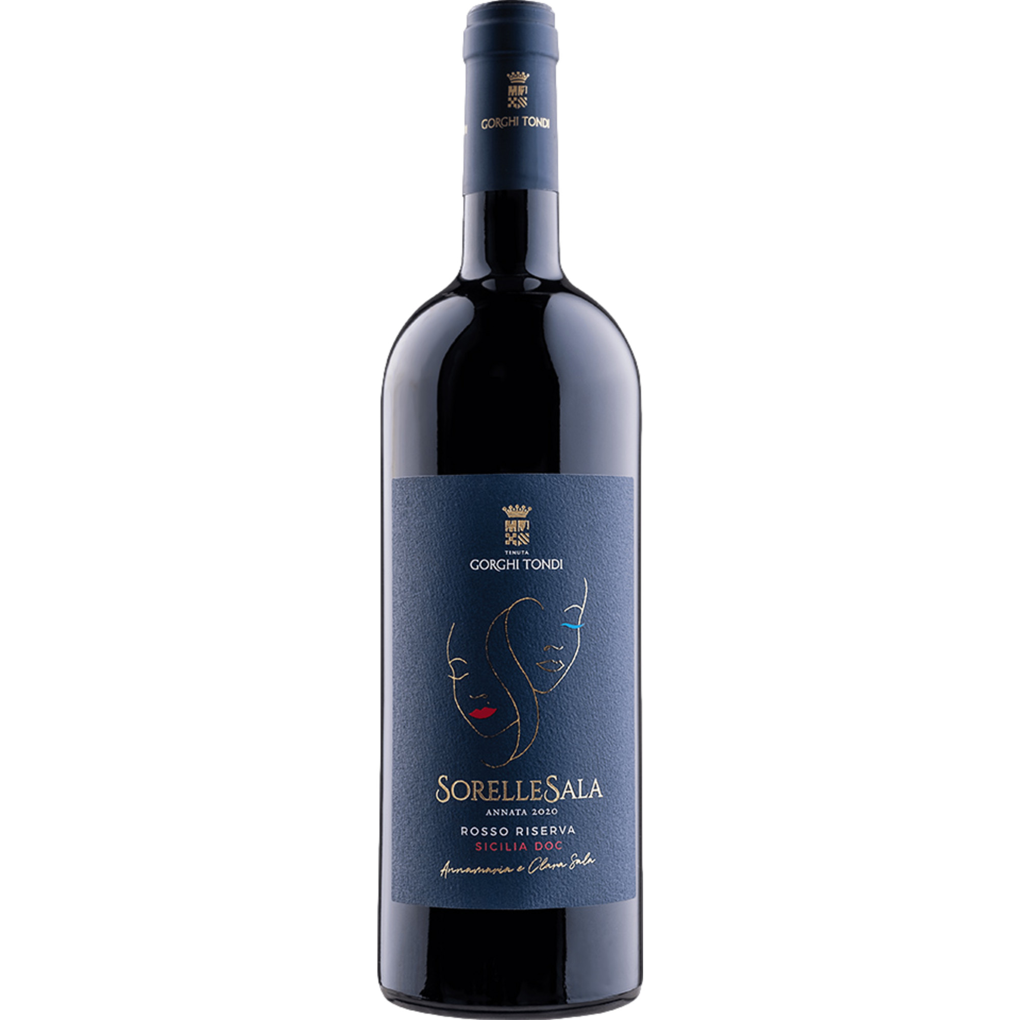 Gorghi Tondi Sorelle Sala Rosso Riserva, Sicilia DOC, Sizilien, 2021, Rotwein
