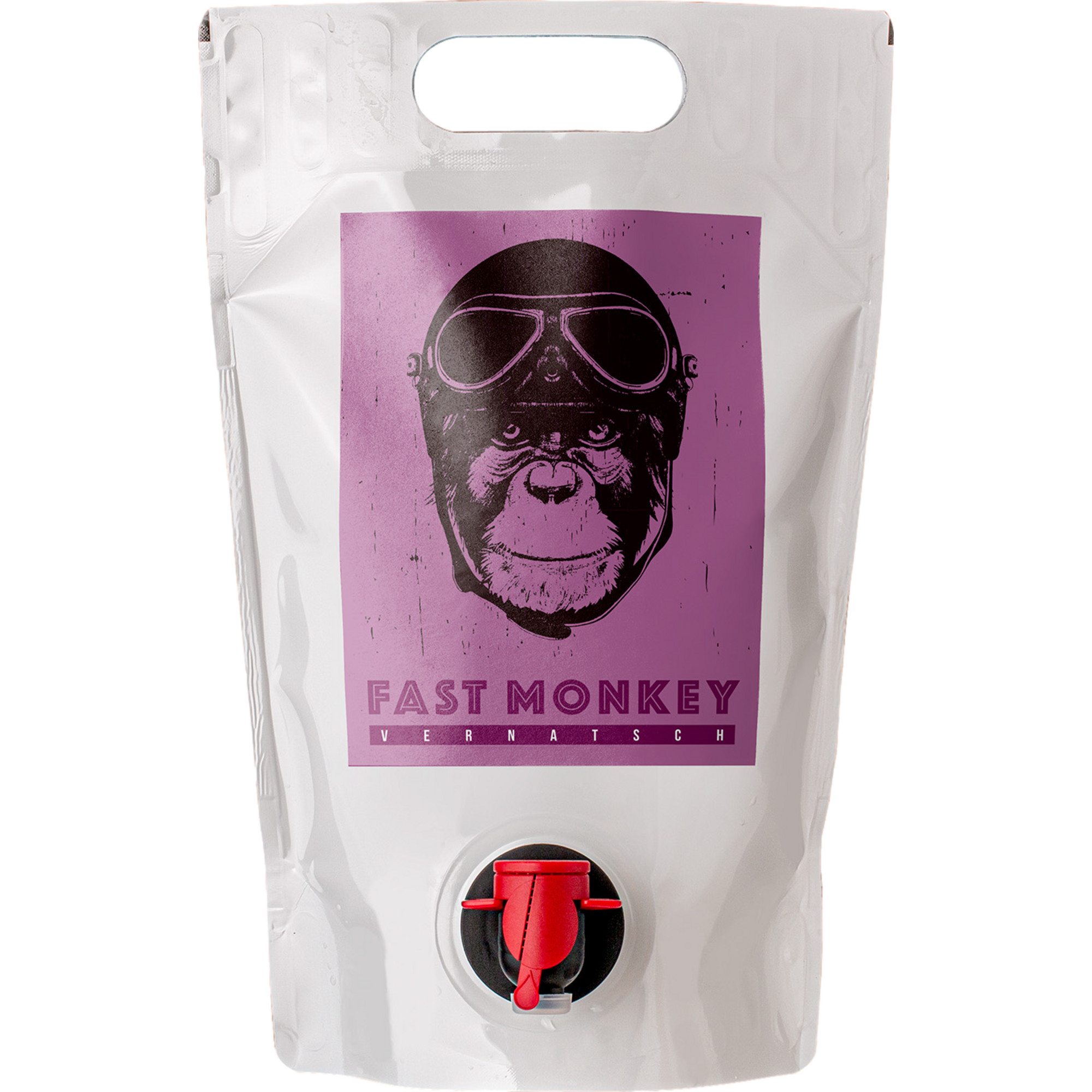 Fast Monkey Vernatsch, Feinherb, Württemberg,Pouch, Württemberg, Rotwein