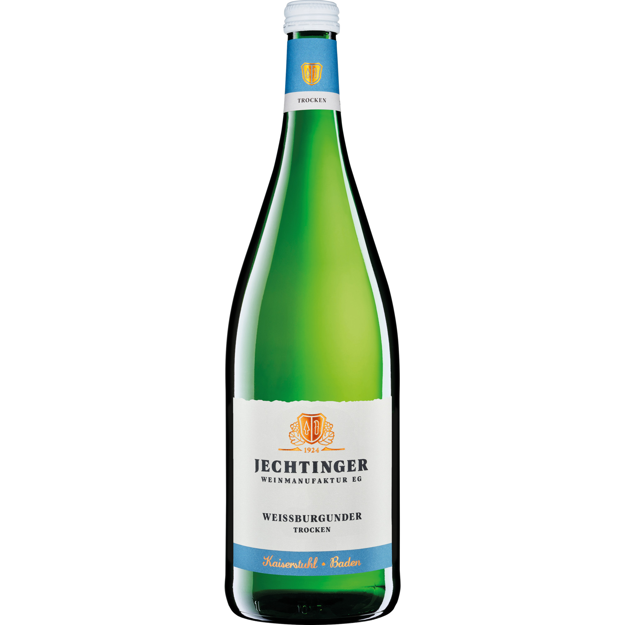 Jechtinger Weissburgunder, trocken, Baden, 1,0 L, Baden, 2024, Weißwein