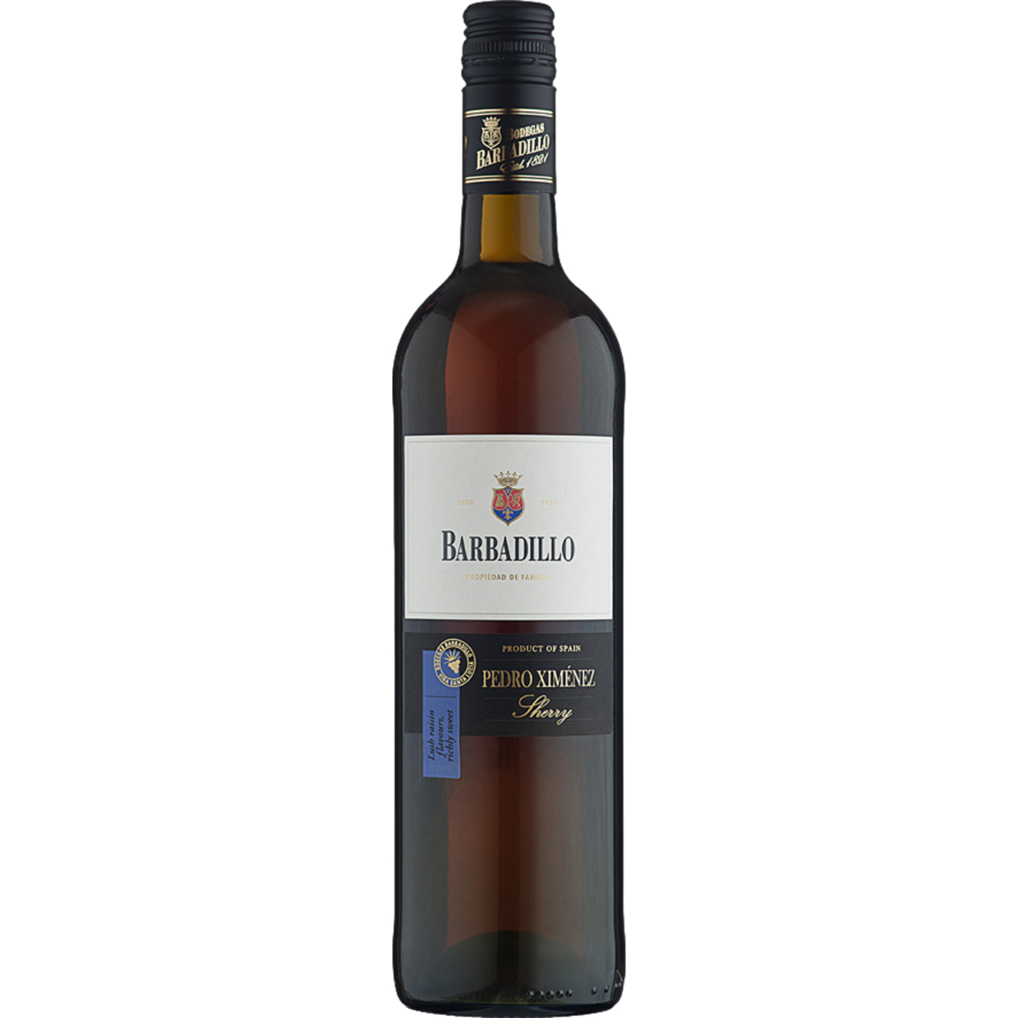 Image of Bodegas Barbadillo Pedro Ximenez Sherry, Jerez-Xérès-Sherry DO, 0,75L, 19% Vol., Sherry/Jerez, Spirituosen