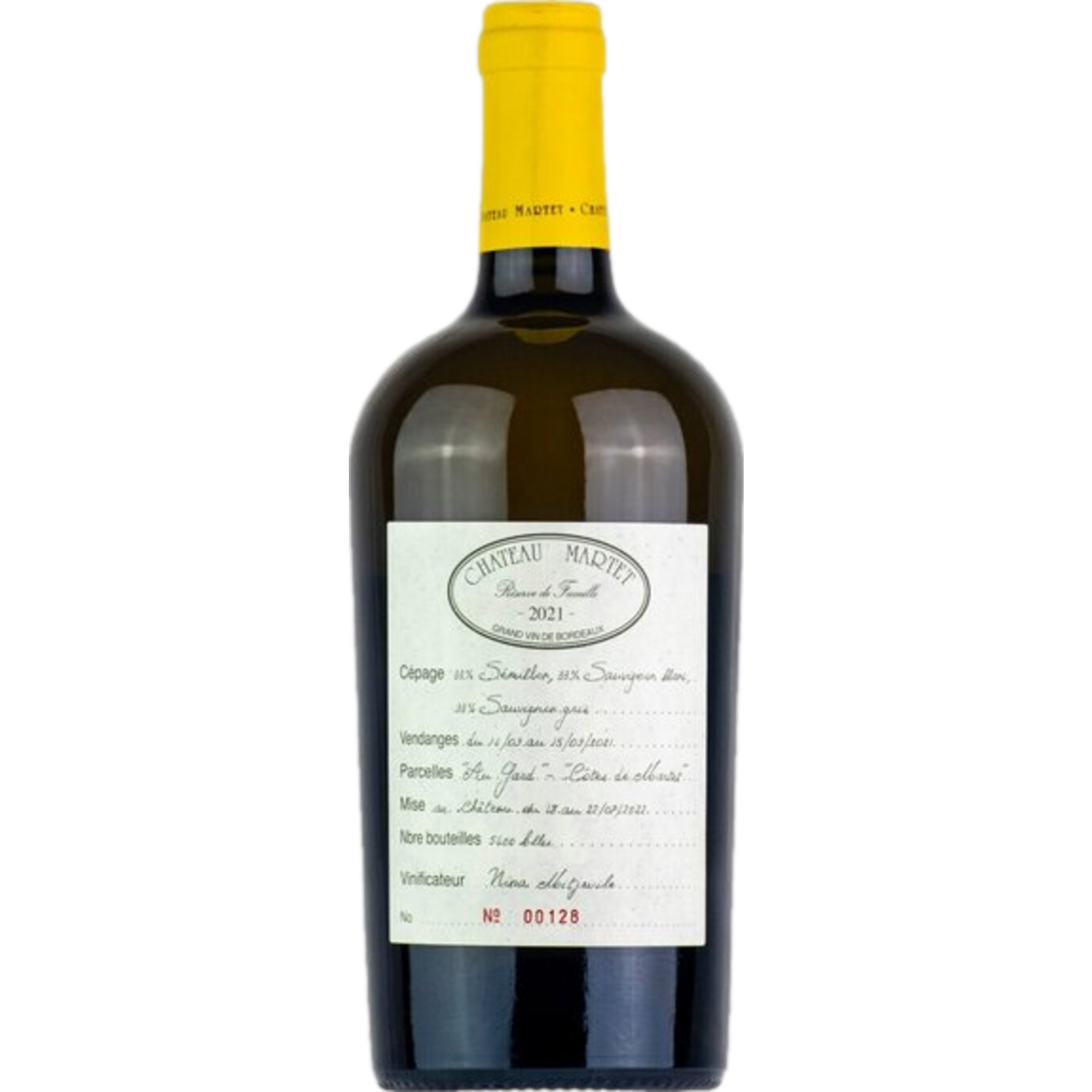 Château Martet Réserve de Famille Blanc, Sainte-Foy-Bordeaux AOP, Bordeaux, 2021, Weißwein