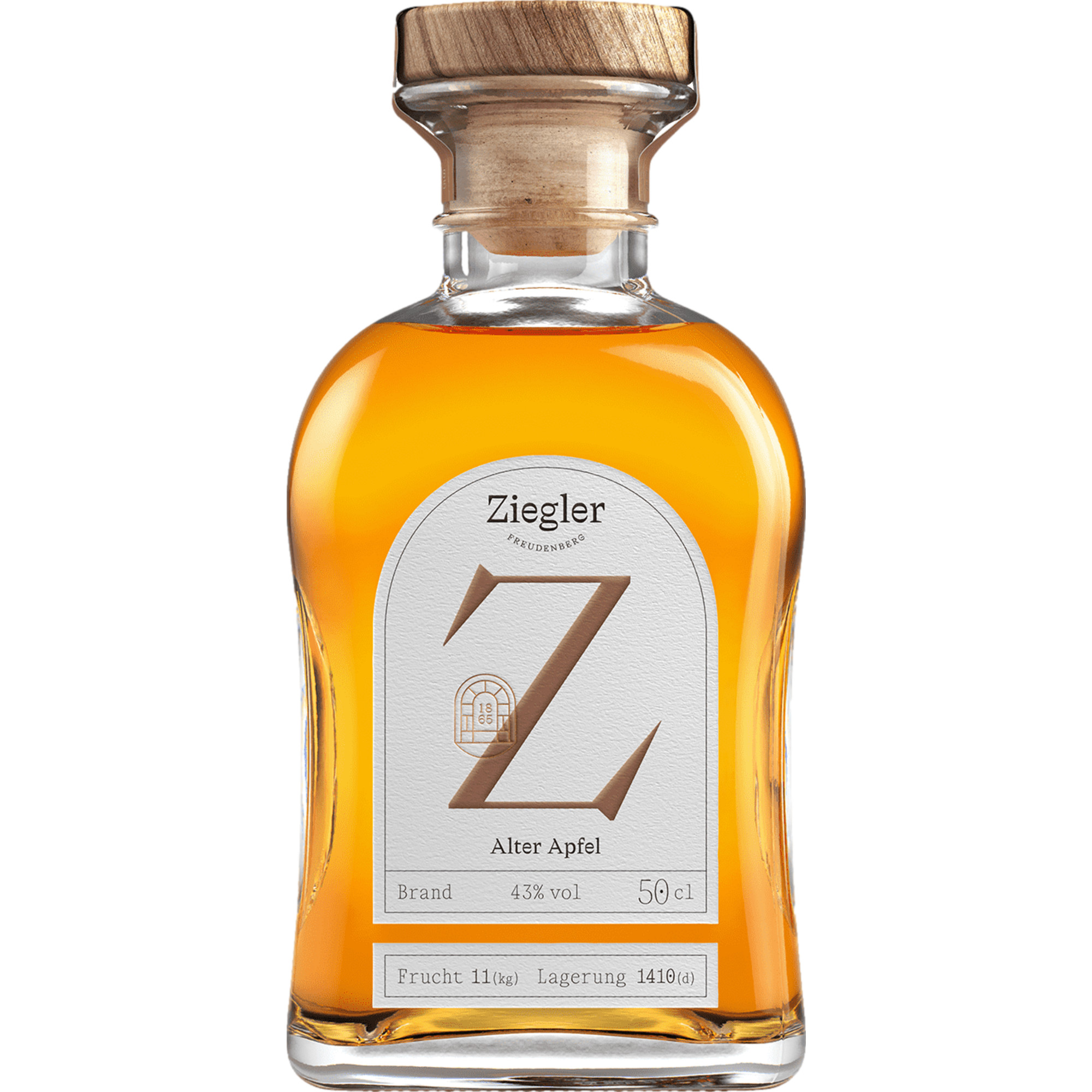Image of Ziegler Alter Apfel Brand, Deutschland, 0,5 L, 43% Vol., Spirituosen
