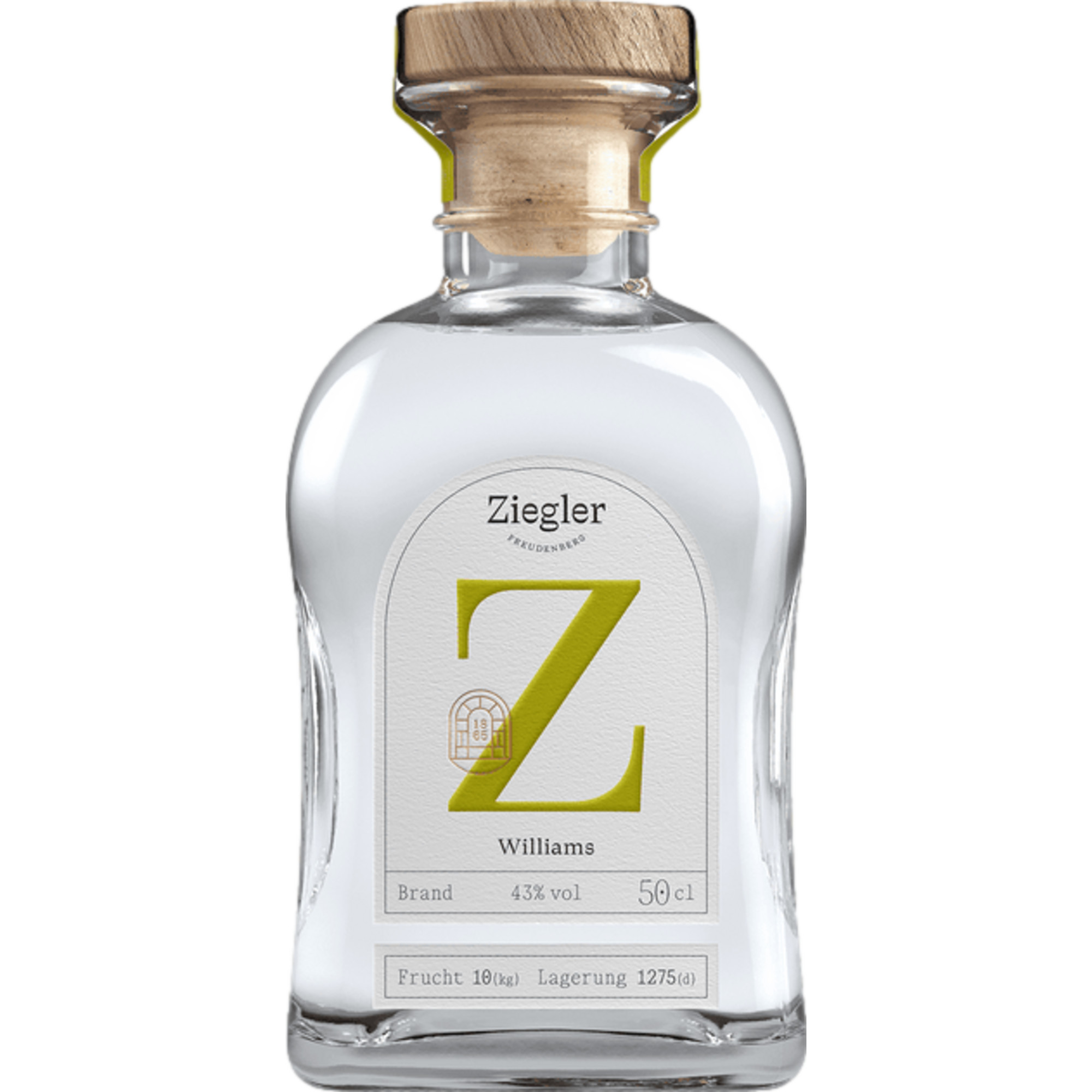 Image of Ziegler Williamsbirne Brand, Deutschland, 0,5 L, 43% Vol., Spirituosen