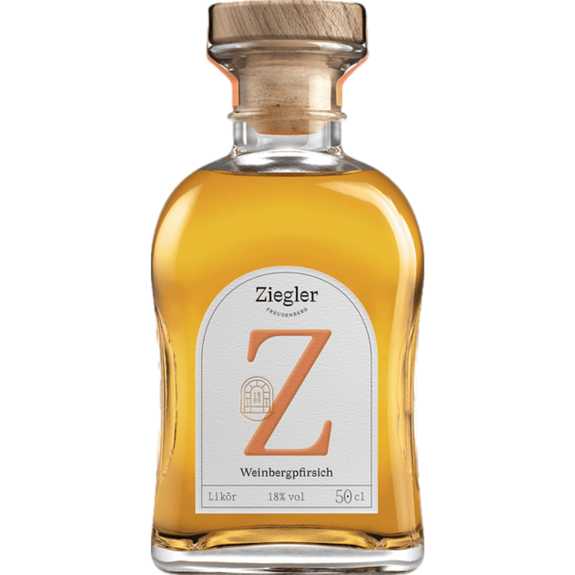 Ziegler Weinbergpfirsich-Likör, Deutschland, 0,5 L, 18% Vol., Spirituosen