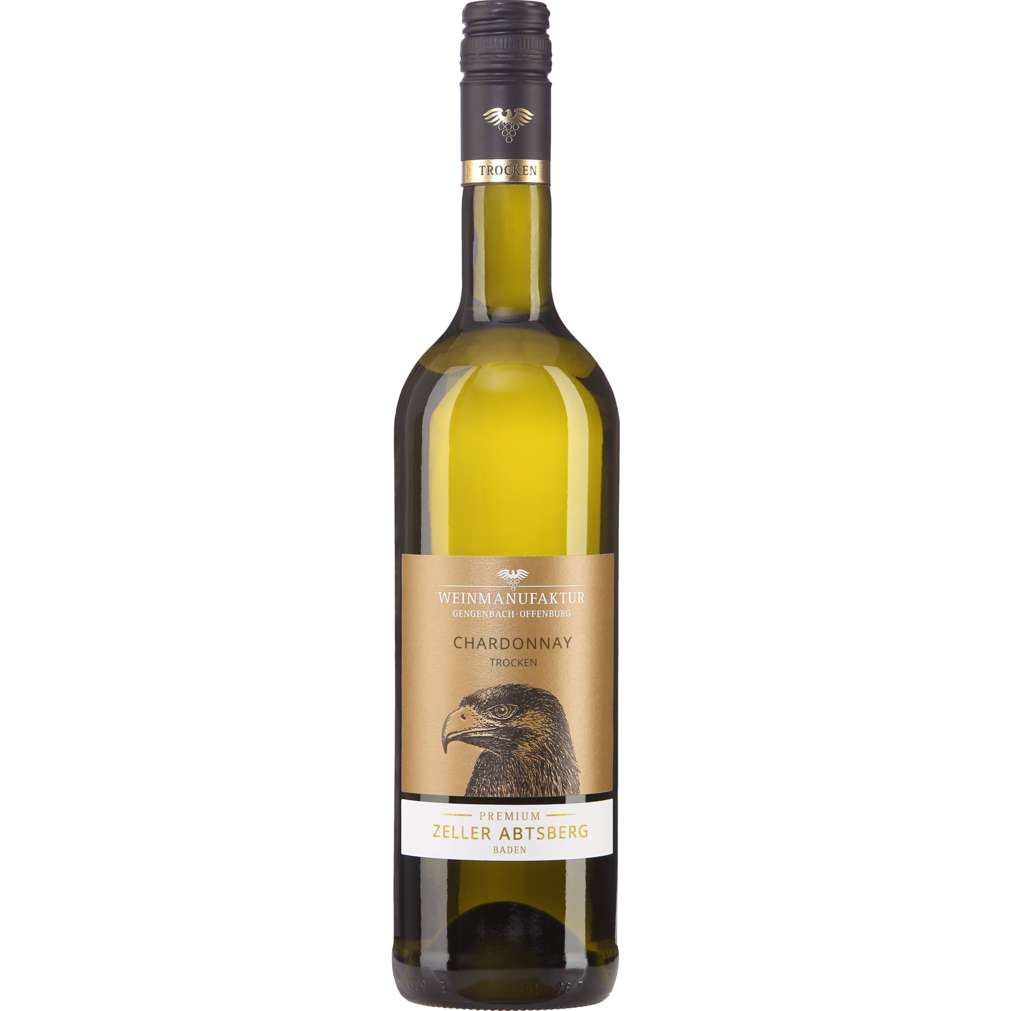 Premium Zeller Abtsberg Chardonnay, Trocken, Baden, Baden, 2024, Weißwein