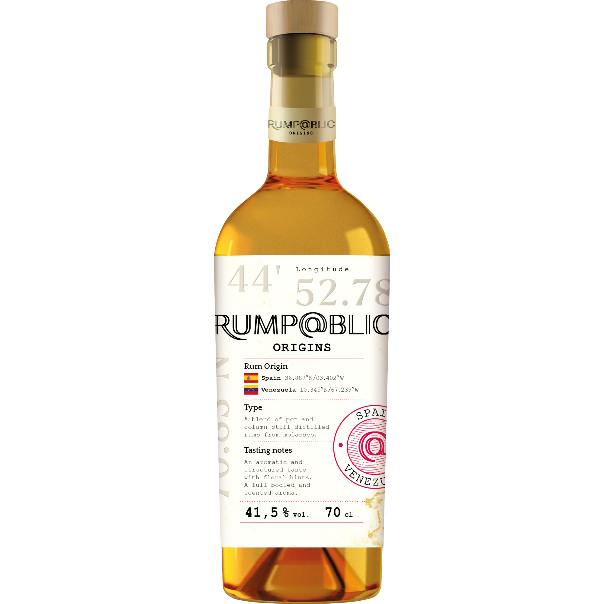Image of Rump@blic Origins Rum, Spain & Venezuela, 0,7 L, 41,5% Vol., Sizilien, Spirituosen