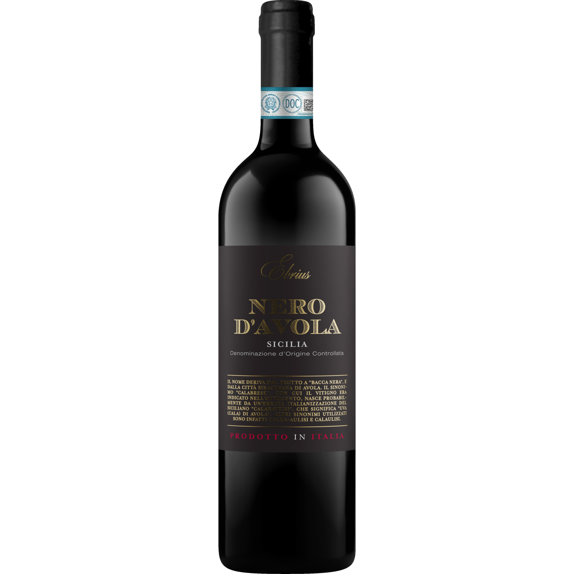 Ebrius Nero d'Avola, Sicilia DOC, Sizilien, 2024, Rotwein