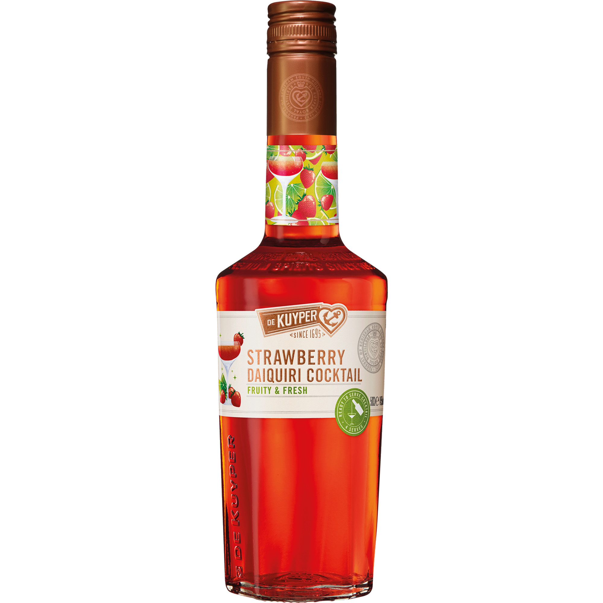 De Kuyper Strawberry Dayquiri, 0,5L, 14,5% Vol., Spirituosen