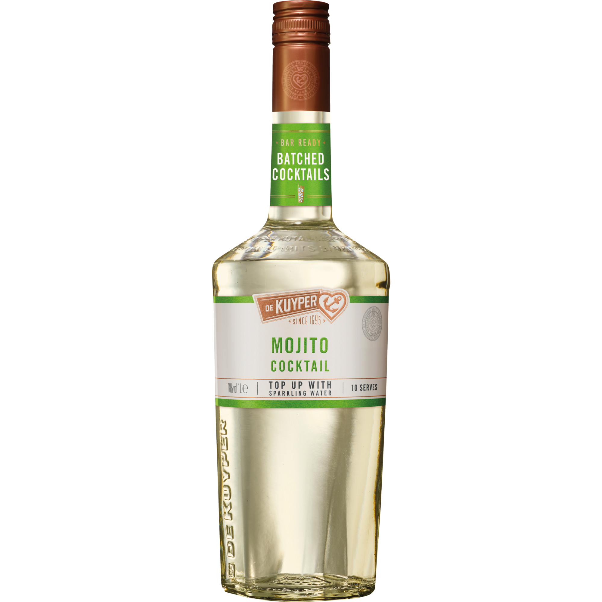 Image of De Kuyper Mojito Cocktail, 1,0 L, 18,0% Vol., Spirituosen